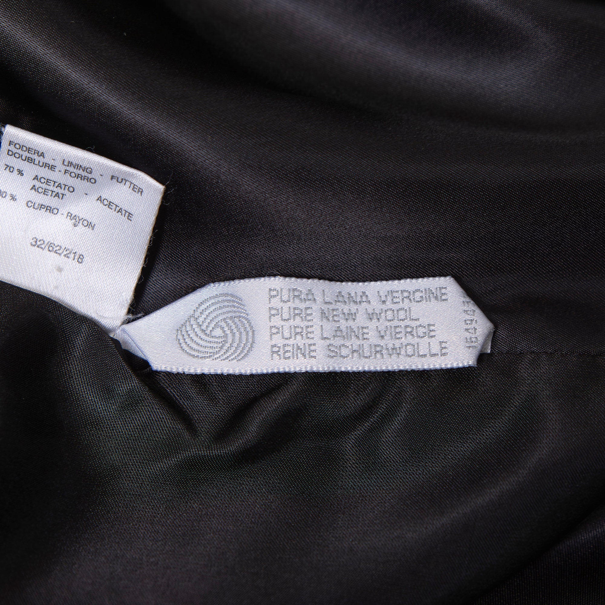 MaxMara Long Coat, Black, Size 40, Double-Breasted, Maxi Length, Made in Italy, Wool, A-Line, Pea Coat