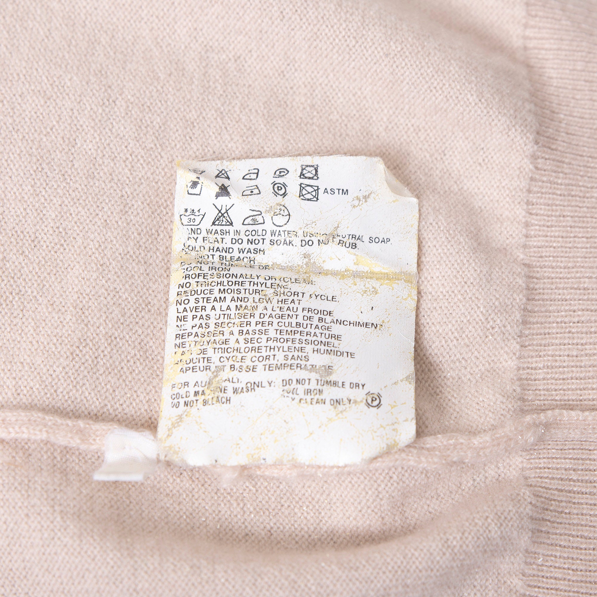 JIL SANDER V-neck knit sweater, 100% cashmere, coral pink, size 36, women's, made in Italy, long sleeves, lightweight, simple