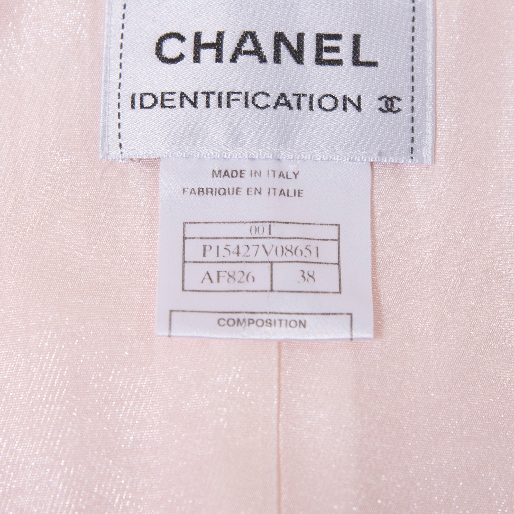 CHANEL Quilted Vest 00T Pink Sleeveless with Glitter, Size 38, Made in Italy, Women's Lightweight Outerwear, Vest, Waistcoat