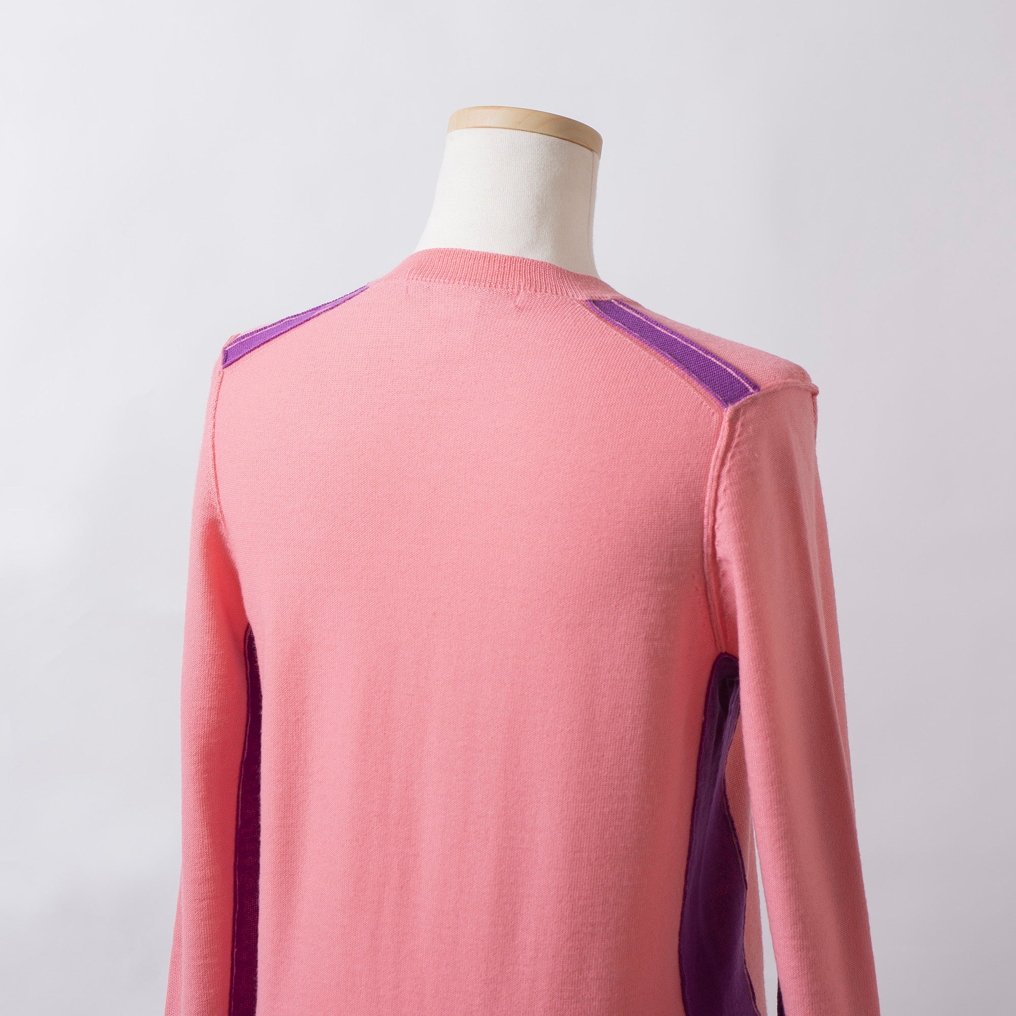 コムデギャルソン COMME des GARCONS COMME des GARCONS コムコム Vネックニット セーター バイカラー イタリア製 ウール100% 川久保玲