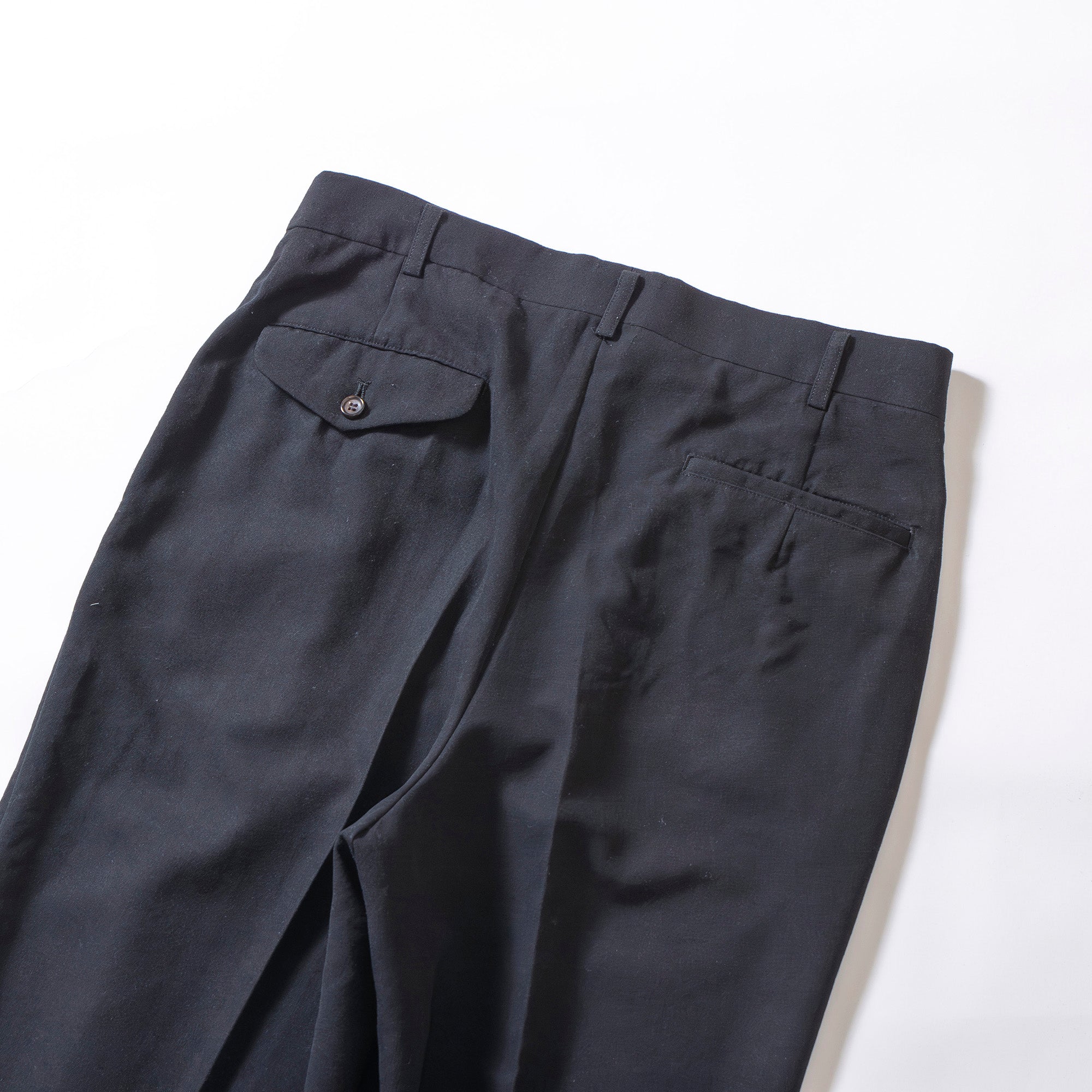 コムデギャルソン オム プリュス COMME des GARCONS HOMME PLUS AD1993 トラウザー ブラック 2タック センタープレス メンズ 川久保玲 90s
