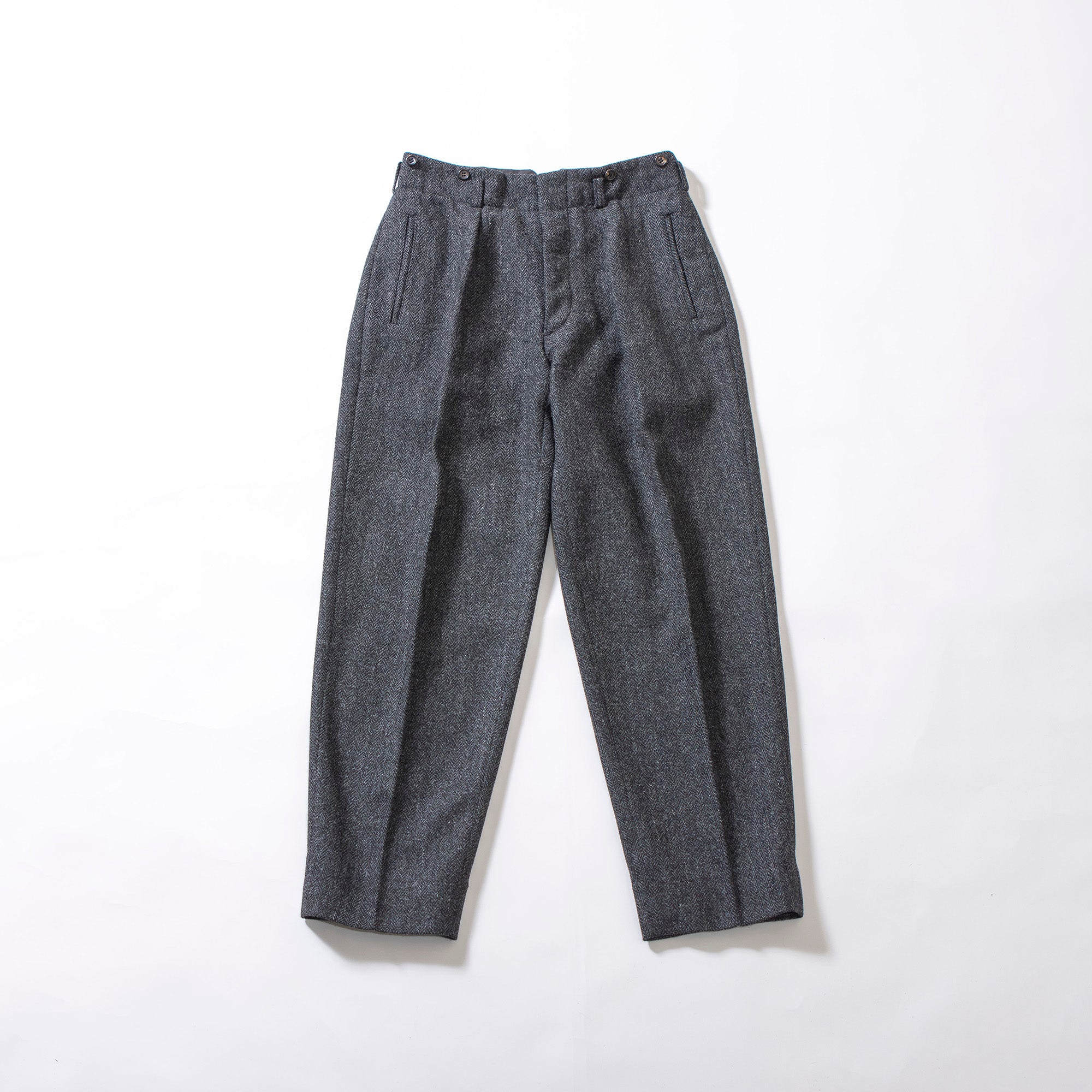 コムデギャルソン オム COMME des GARCONS HOMME デカオム 80年代 ヴィンテージ ウールツイード トラウザー グレー 川久保玲 スラックス