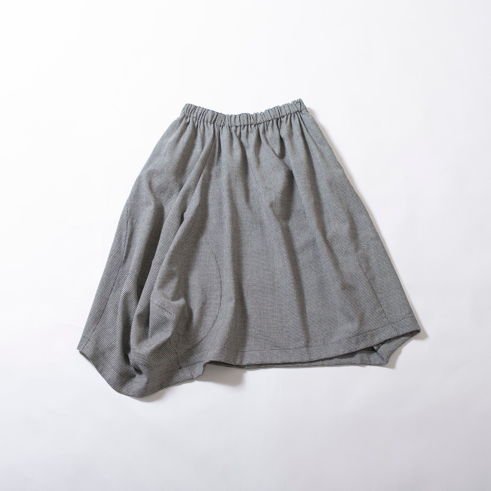 コムデギャルソン COMME des GARCONS COMME des GARCONS コムコム AD2020 変形ウールスカート 千鳥格子 S 川久保玲 レディース ボトムス