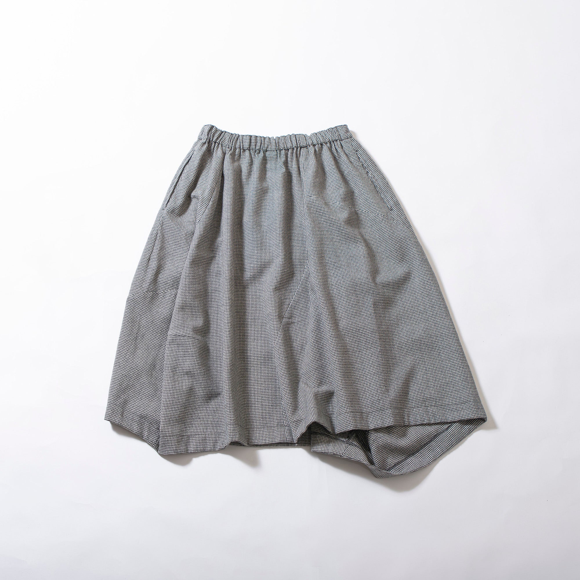 コムデギャルソン COMME des GARCONS COMME des GARCONS コムコム AD2020 変形ウールスカート 千鳥格子 S 川久保玲 レディース ボトムス