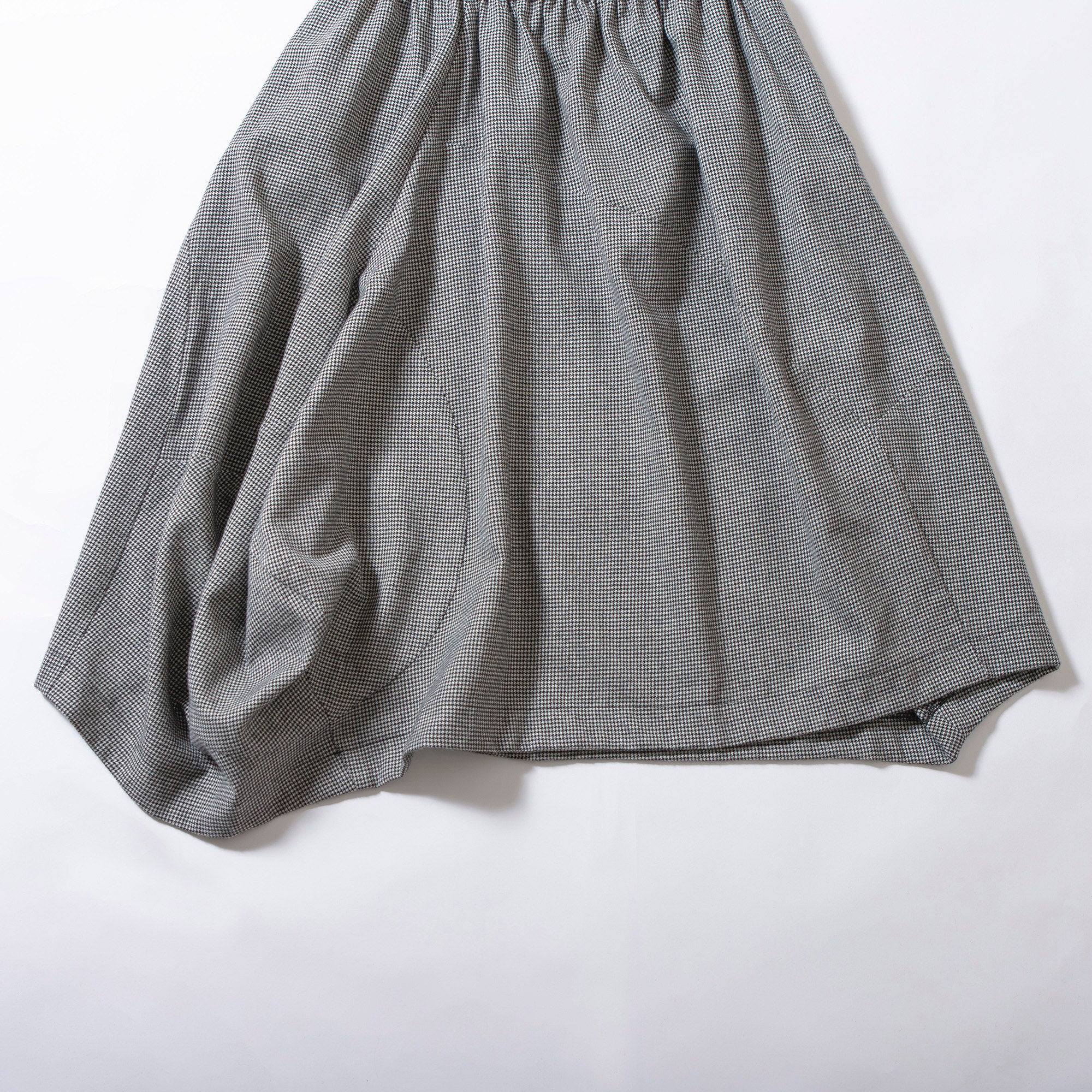 コムデギャルソン COMME des GARCONS COMME des GARCONS コムコム AD2020 変形ウールスカート 千鳥格子 S 川久保玲 レディース ボトムス