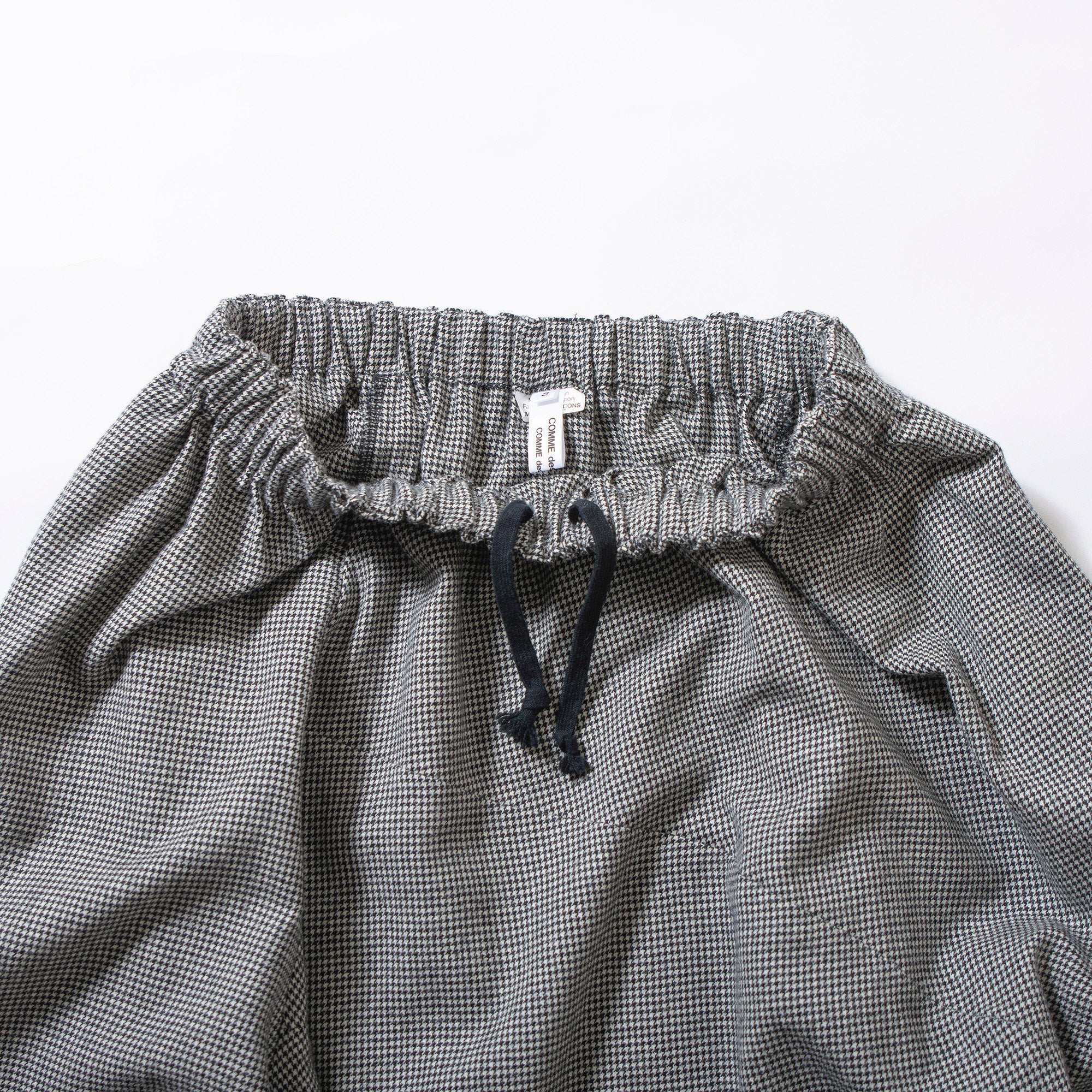 コムデギャルソン COMME des GARCONS COMME des GARCONS コムコム AD2020 変形ウールスカート 千鳥格子 S 川久保玲 レディース ボトムス