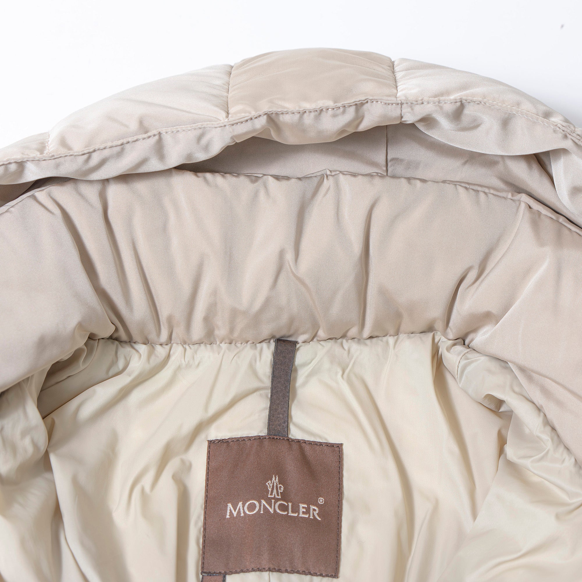 モンクレール MONCLER MONTANA モンタナ ダウンコート ロング ベージュ レディース 茶タグ フード付き フーデッドコート ダウンジャケット