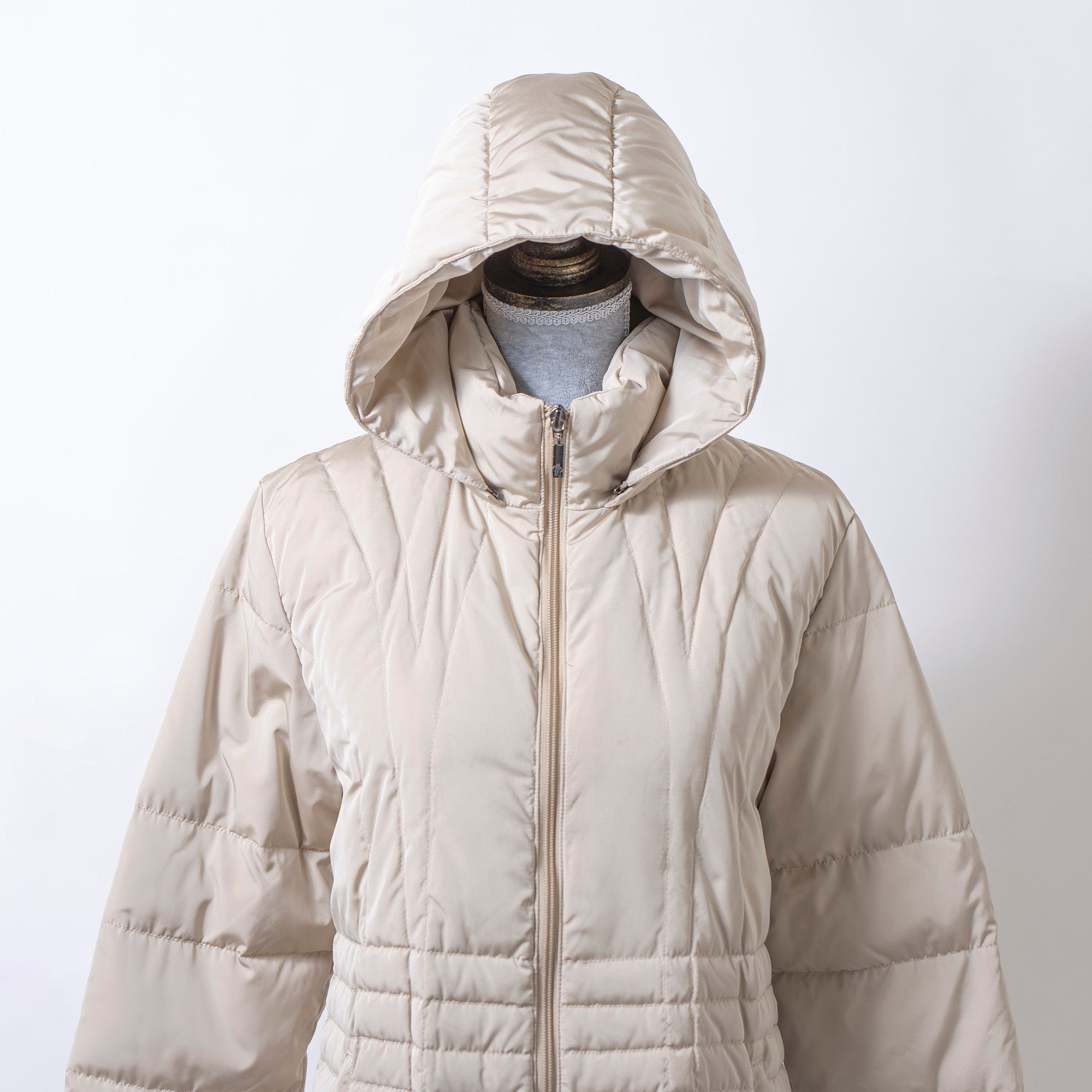モンクレール MONCLER MONTANA モンタナ ダウンコート ロング ベージュ レディース 茶タグ フード付き フーデッドコート ダウンジャケット