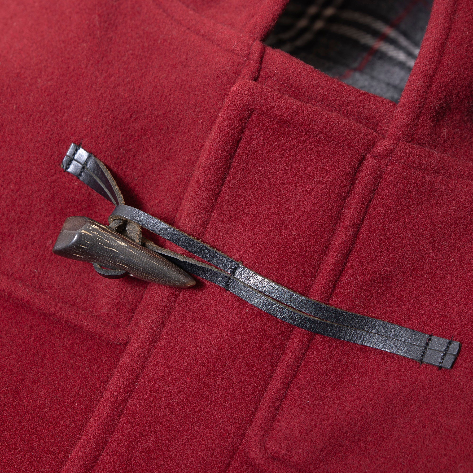 バーバリー ブラックレーベル BURBERRY BLACK LABEL ダッフルコート M ボルドー メンズ エンジ ノバチェック トグルボタン ロングコート