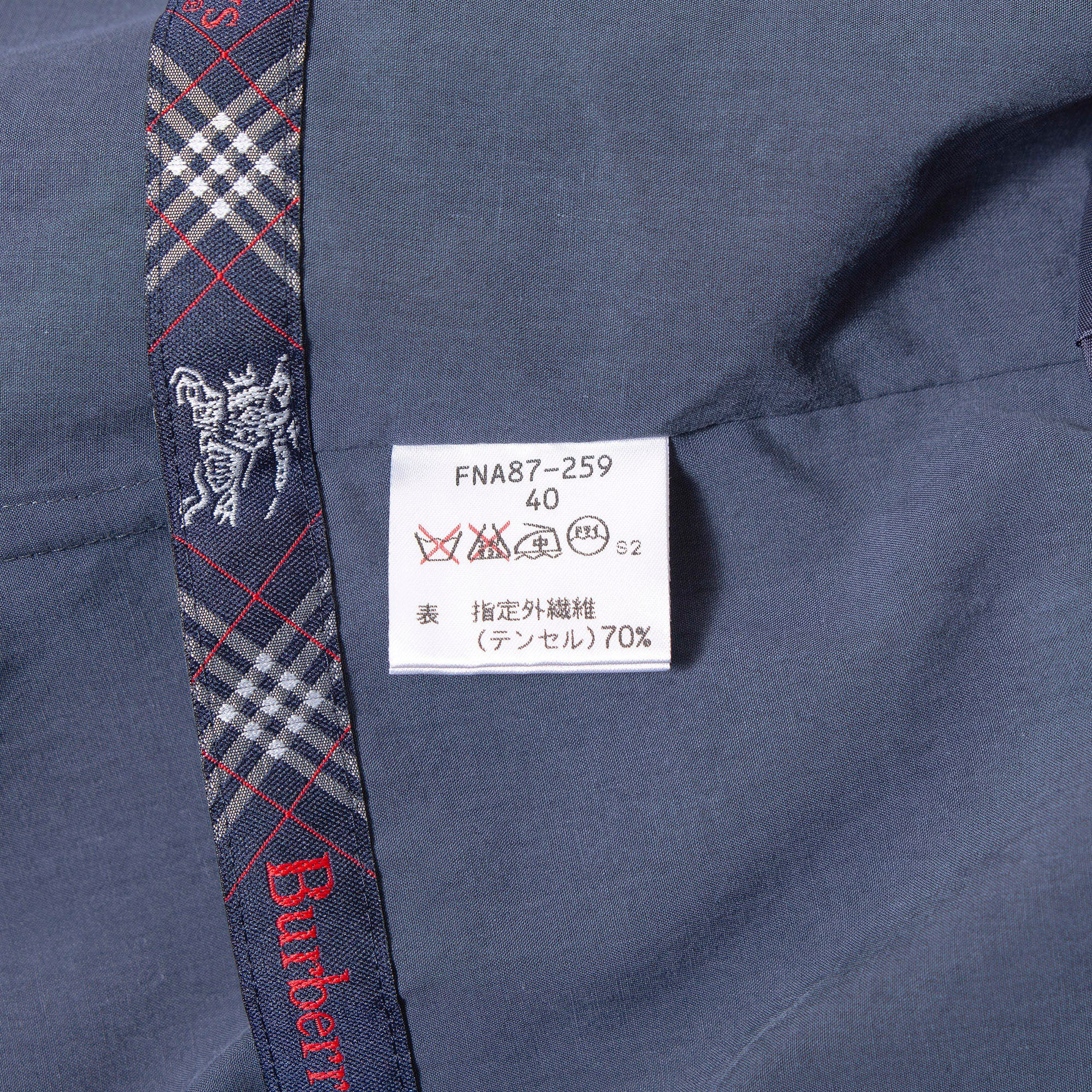 バーバリー BURBERRY フーデッドコート 40 ネイビー ノバチェック レディース メンズ ユニセックス Burberrys モッズコート ロングコート