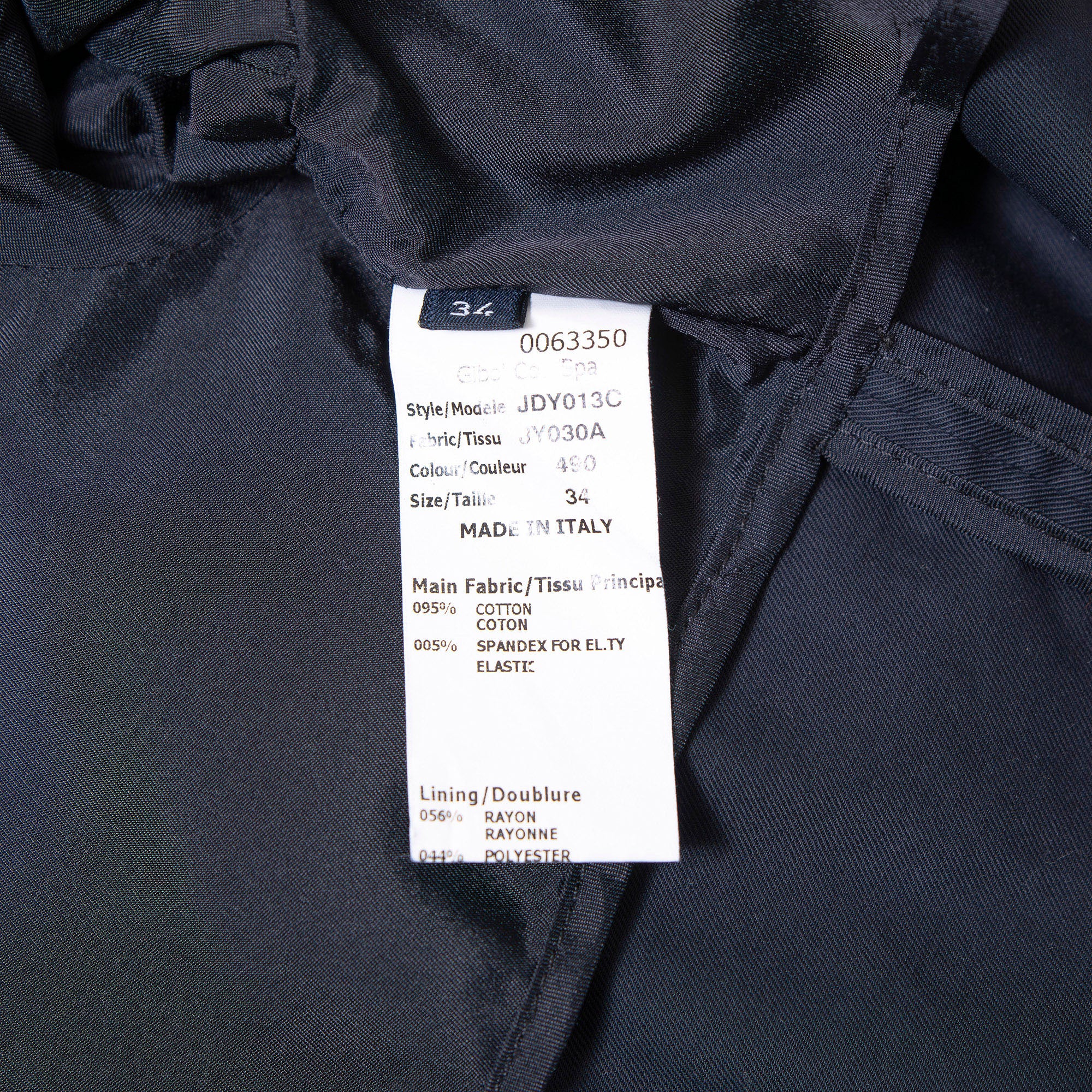 ジルサンダー JIL SANDER NAVY コットンジャケット 34 ネイビー 紺 レディース イタリア製 カジュアルジャケット ミリタリージャケット