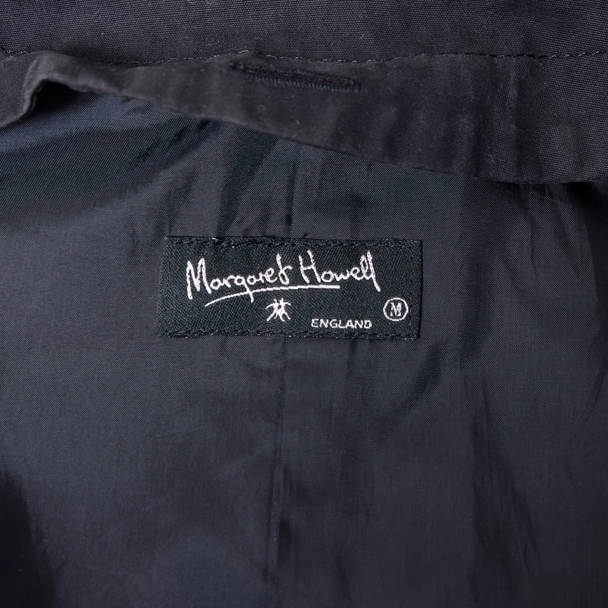 Margaret Howell Mod Coat, M-51 Type, Black, Size M, with Cursive Tag, Vintage Women's Outerwear, Military Style