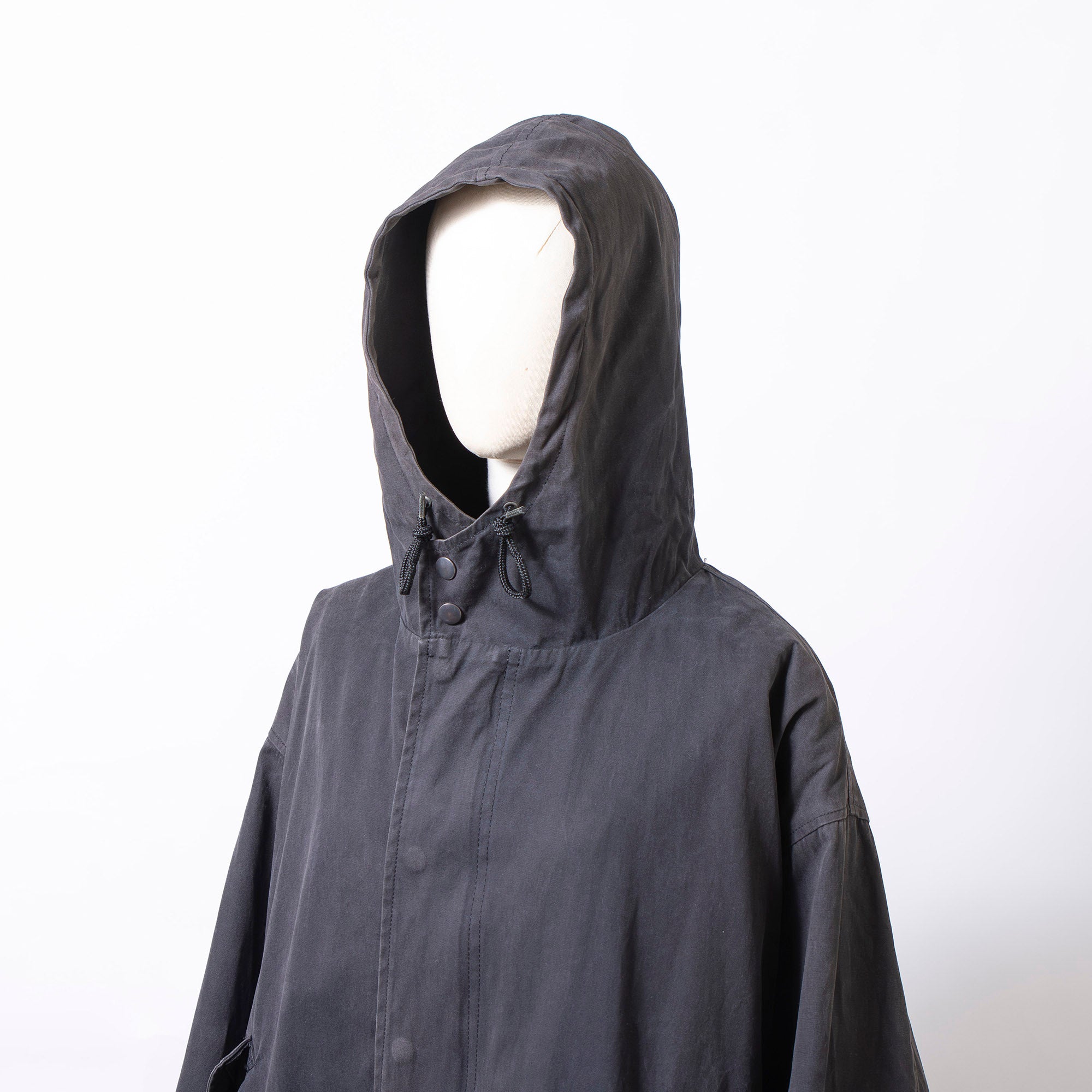 Margaret Howell Mod Coat, M-51 Type, Black, Size M, with Cursive Tag, Vintage Women's Outerwear, Military Style