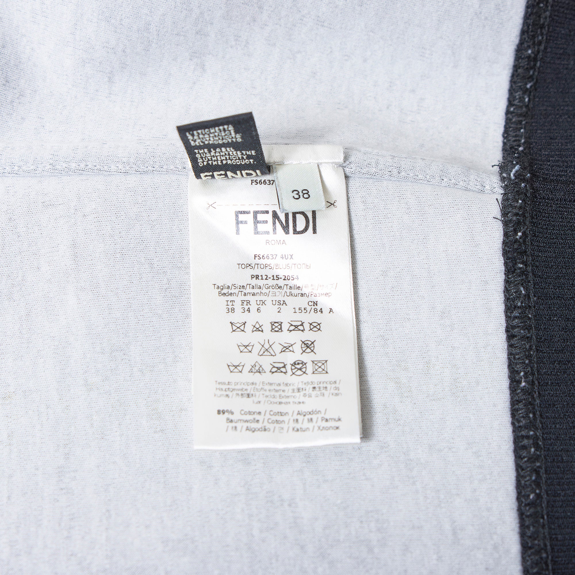 Fendi Sweatshirt, Black, Size 38, with Pile Appliqué and Light Bulb Design, Women's Top, Pullover