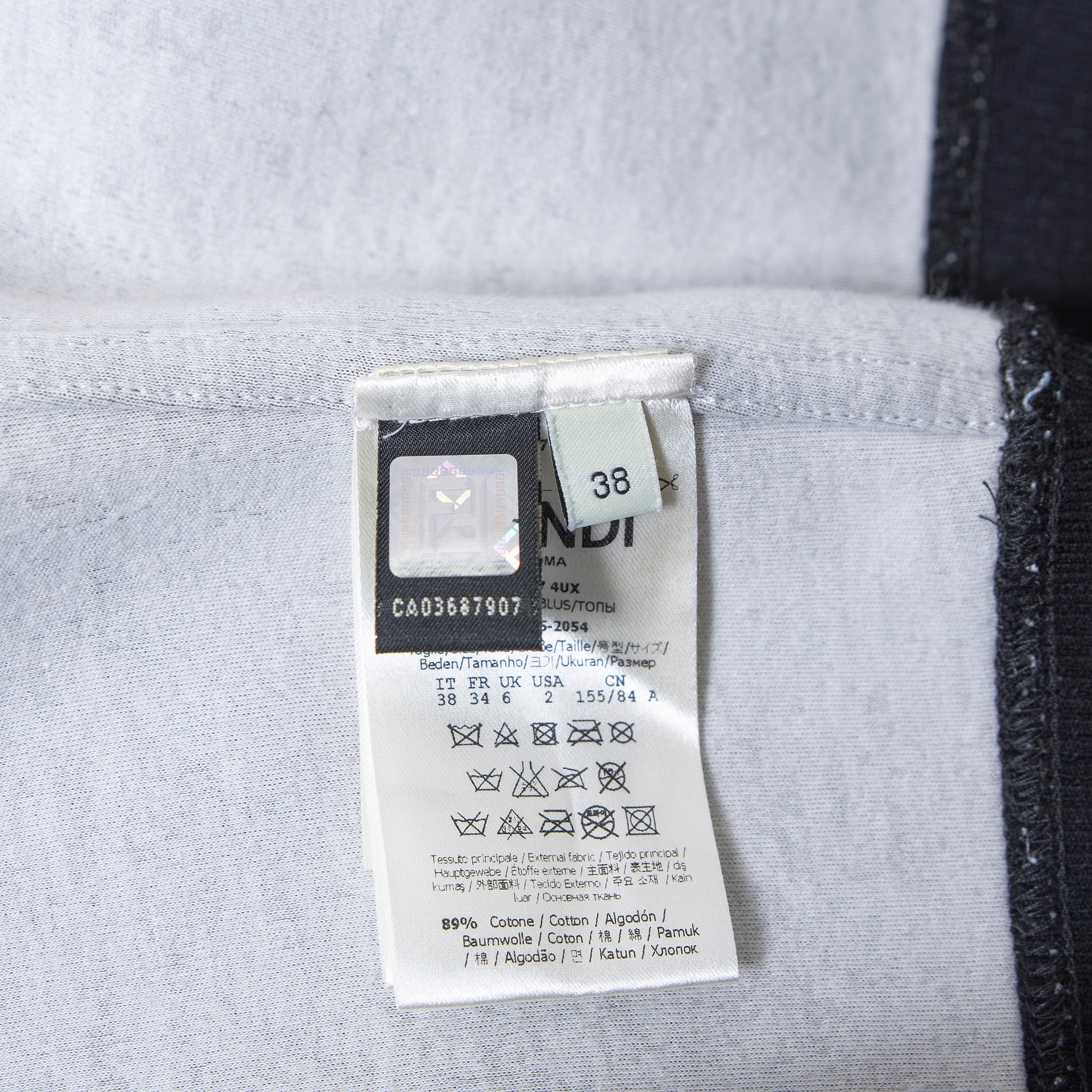 Fendi Sweatshirt, Black, Size 38, with Pile Appliqué and Light Bulb Design, Women's Top, Pullover