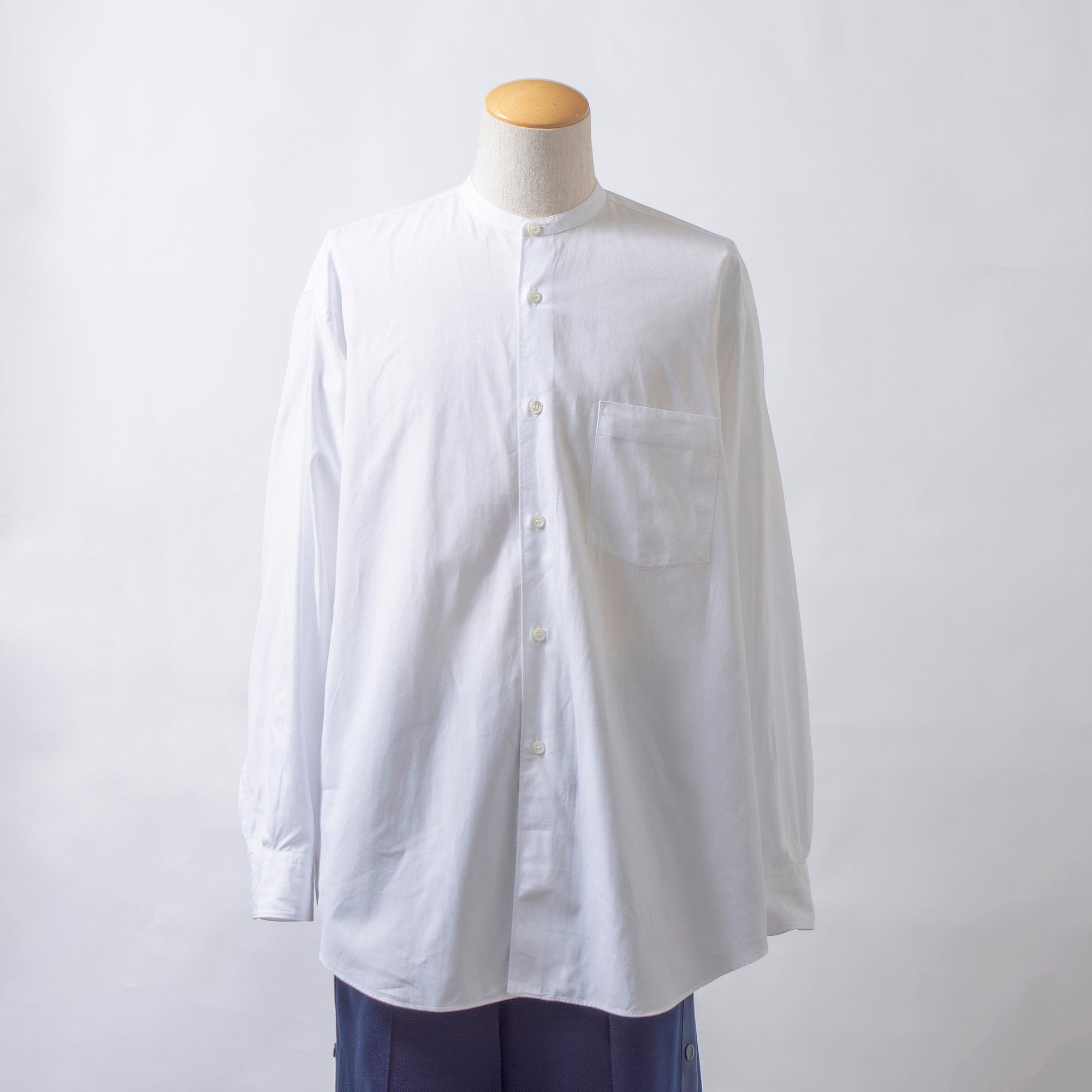 コムデギャルソン COMME des GARCONS HOMME AD1995 オーバーサイズ バンドカラーシャツ ホワイト メンズ 田中オム 田中啓一 アーカイブ