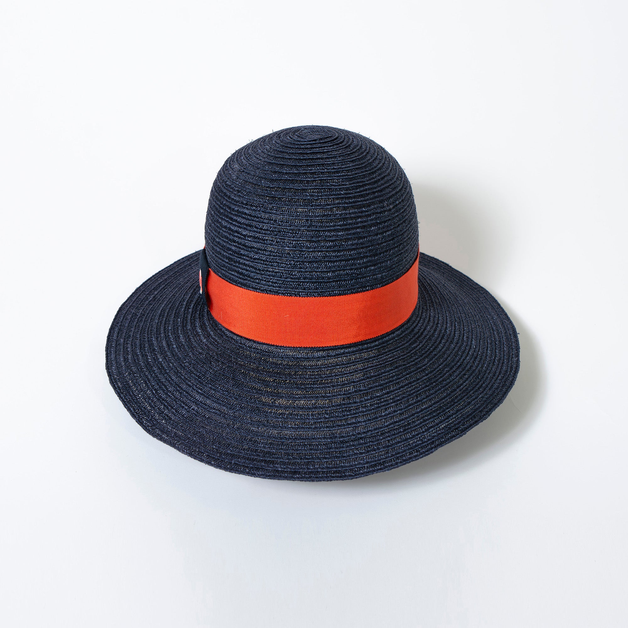 エルメス HERMES ストローハット ネイビー 58 レディース イタリア製 ◆新品未使用◆ ヘンプ コットン ビスコース 帽子 ハット 箱付き 春夏