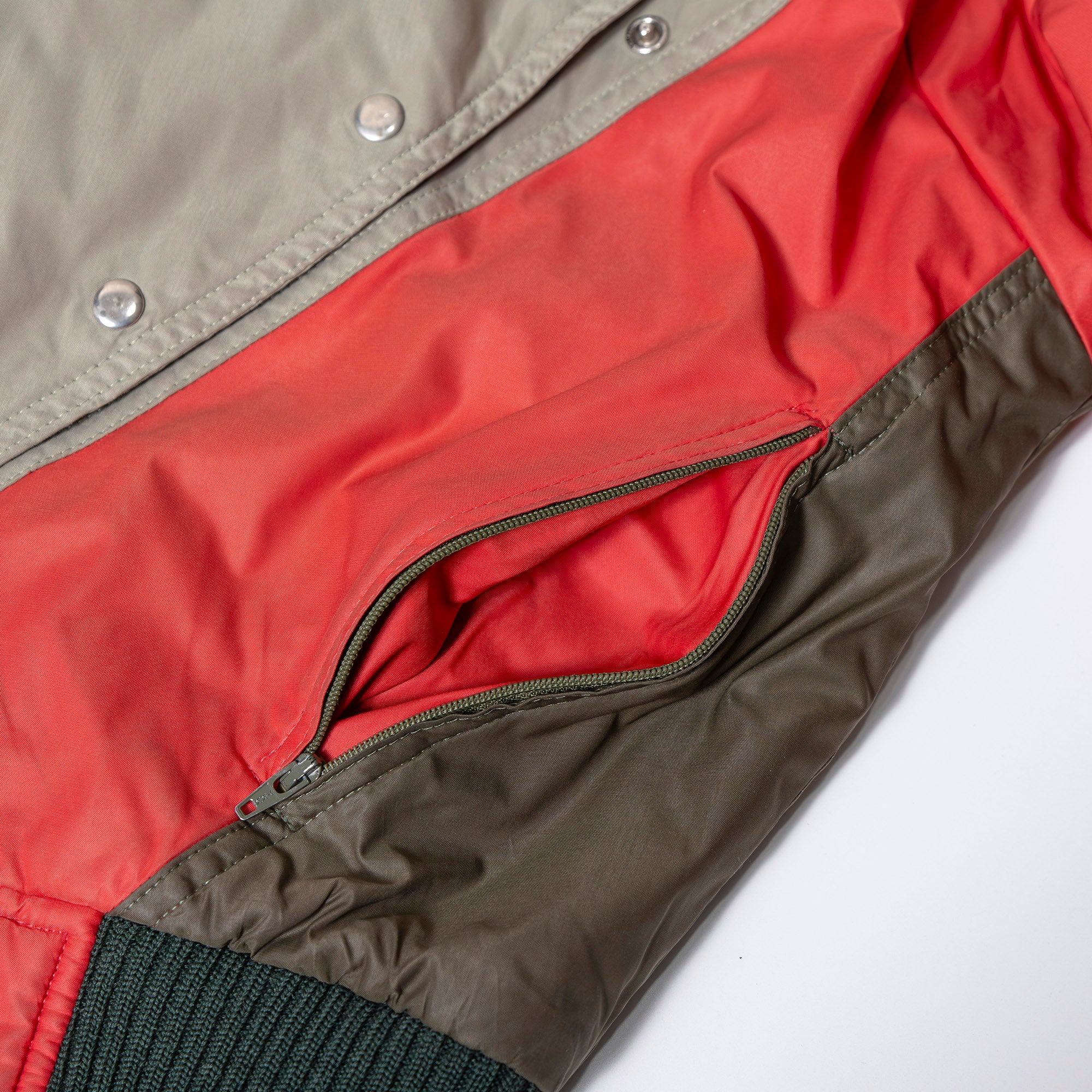 Christian Dior SPORTS Military Short Jacket, Khaki/Orange, Size M, Women's, 90s Bomber Jacket, MA1, Outerwear