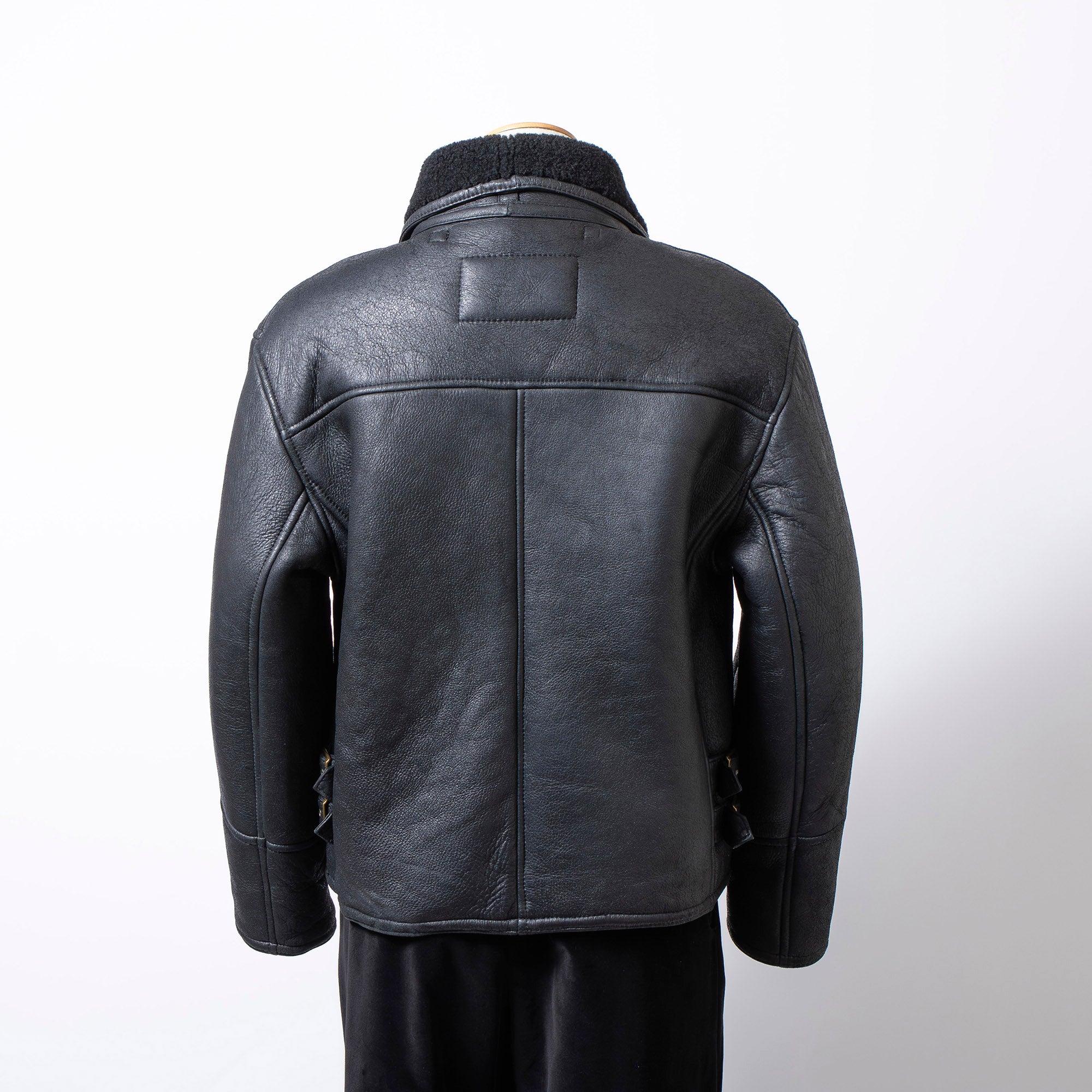 Harley-Davidson Men's Sheepskin Leather Jacket, Black, Size M, Mouton, Boa, Rider's Jacket