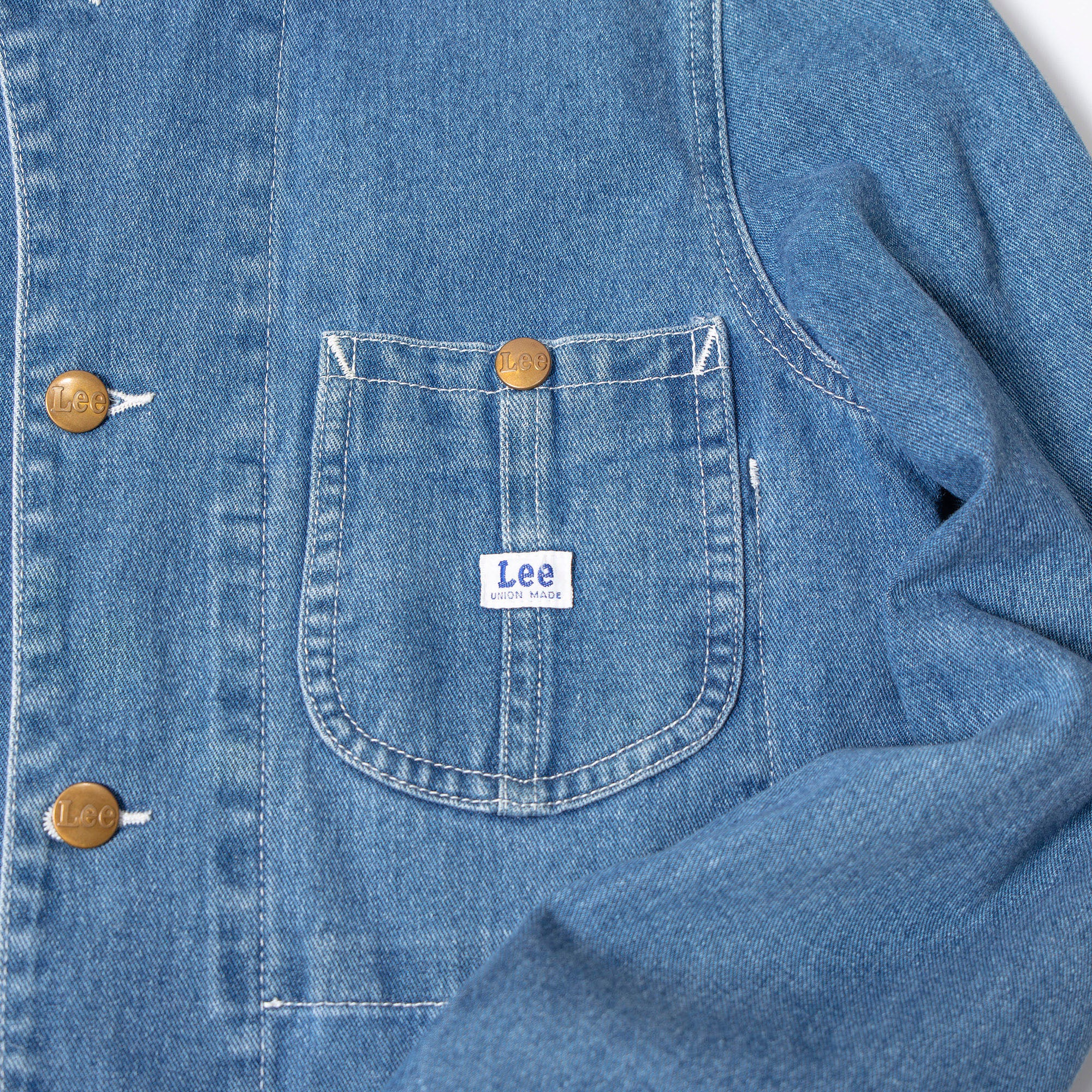 Lee denim jacket, coverall, corduroy, size M, unisex, American casual, work, light-weight denim shirt, casual jacket