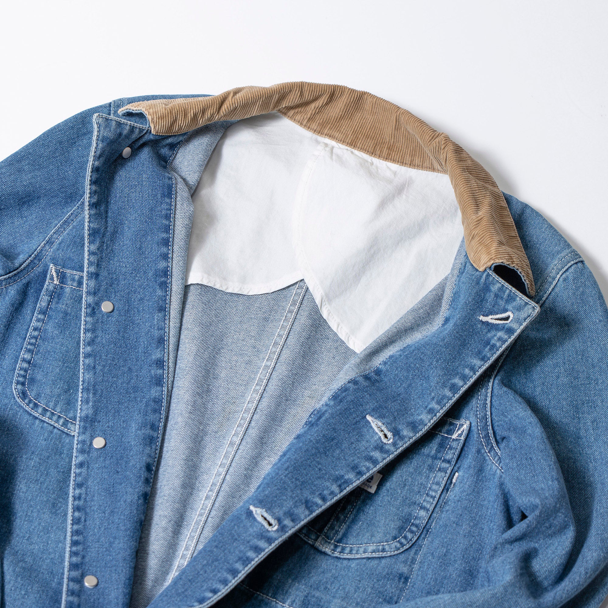 Lee denim jacket, coverall, corduroy, size M, unisex, American casual, work, light-weight denim shirt, casual jacket