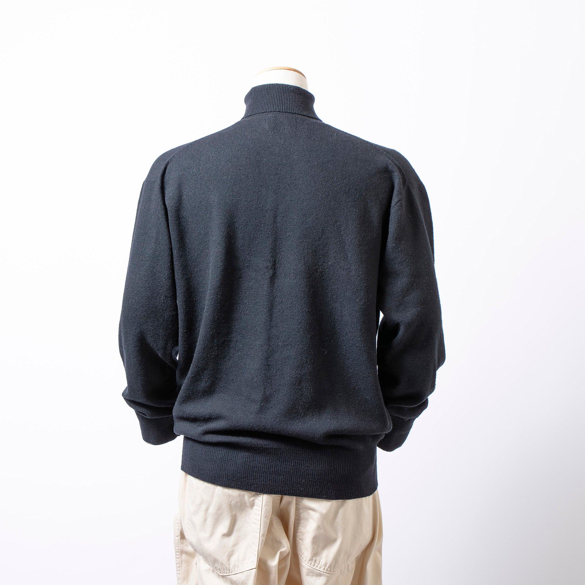 コムデギャルソン COMME des GARCONS HOMME タートルネックニット オーバーサイズ ブラック メンズ 薄手 ウール 80s 90s 川久保玲 セーター