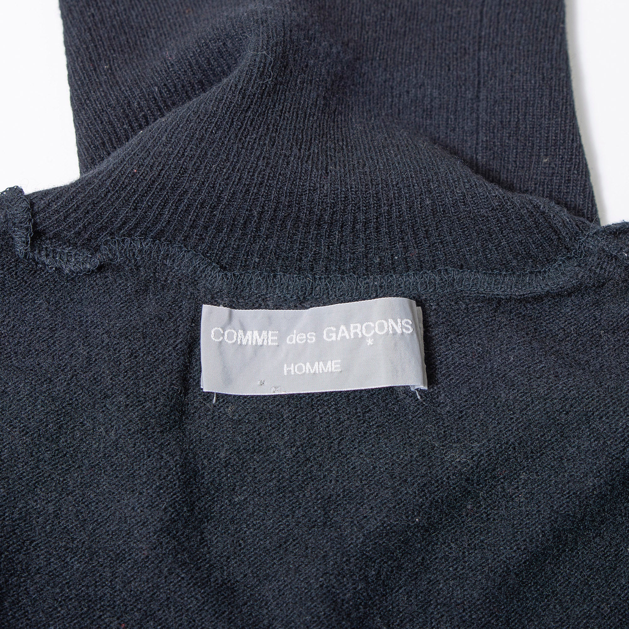 コムデギャルソン COMME des GARCONS HOMME タートルネックニット オーバーサイズ ブラック メンズ 薄手 ウール 80s 90s 川久保玲 セーター