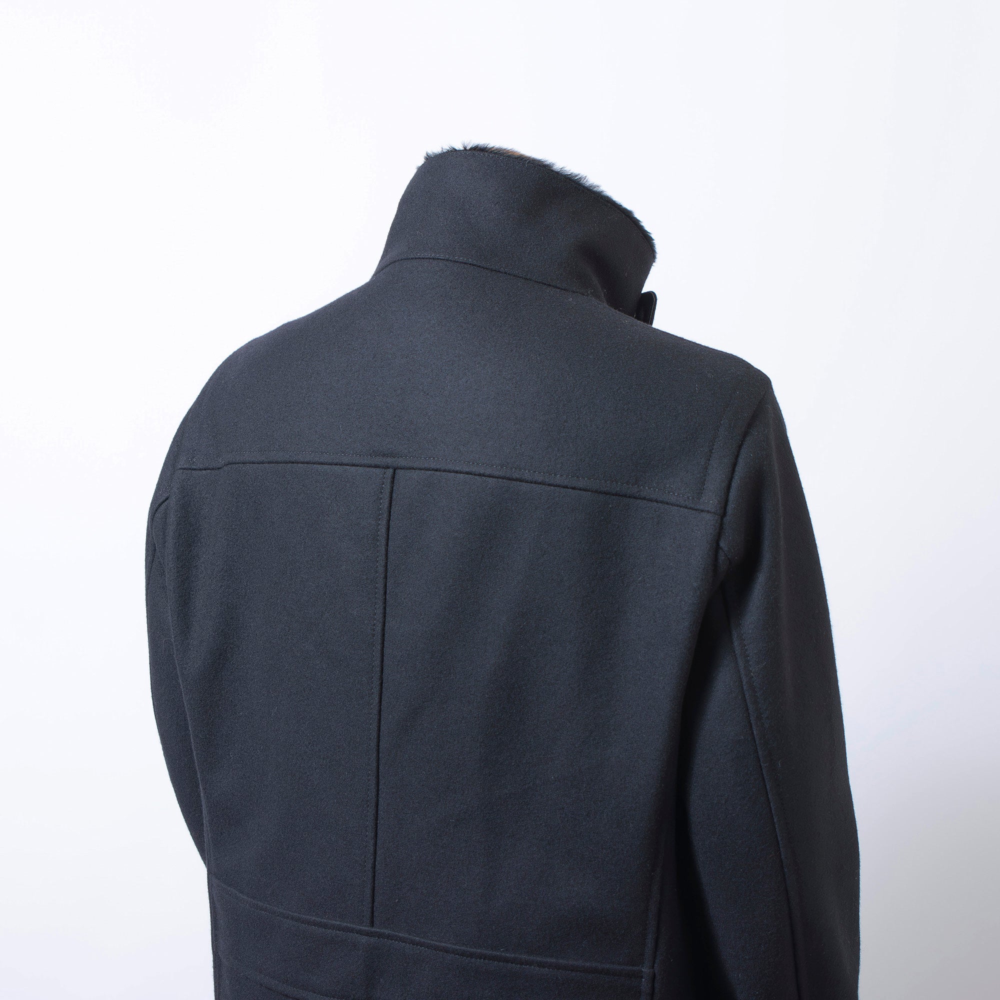 アルマーニ ARMANI COLLEZIONI ミリタリーコート ブラック 52 ハンガリー製 モーターサイクルコート ミリタリージャケット ライダース