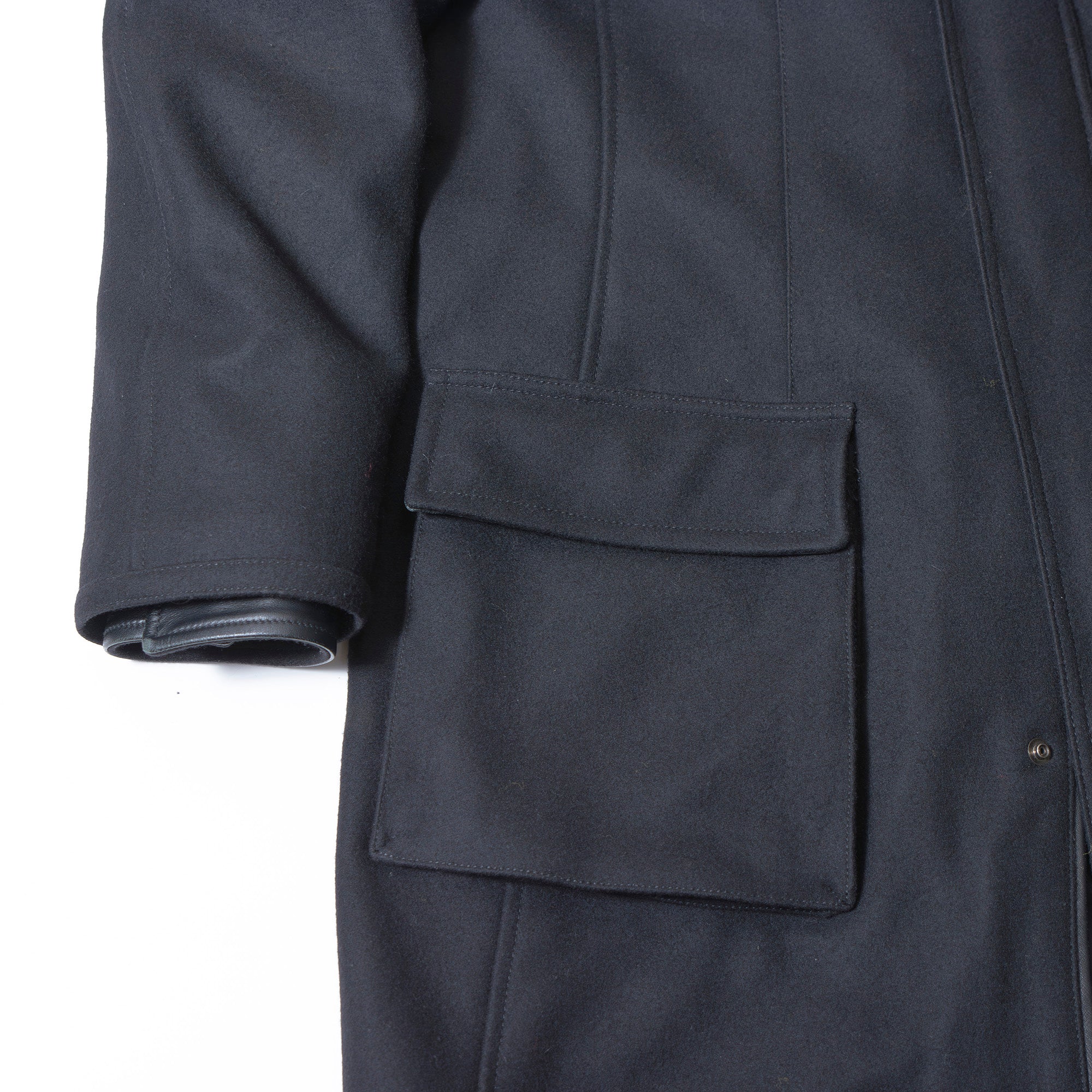 アルマーニ ARMANI COLLEZIONI ミリタリーコート ブラック 52 ハンガリー製 モーターサイクルコート ミリタリージャケット ライダース