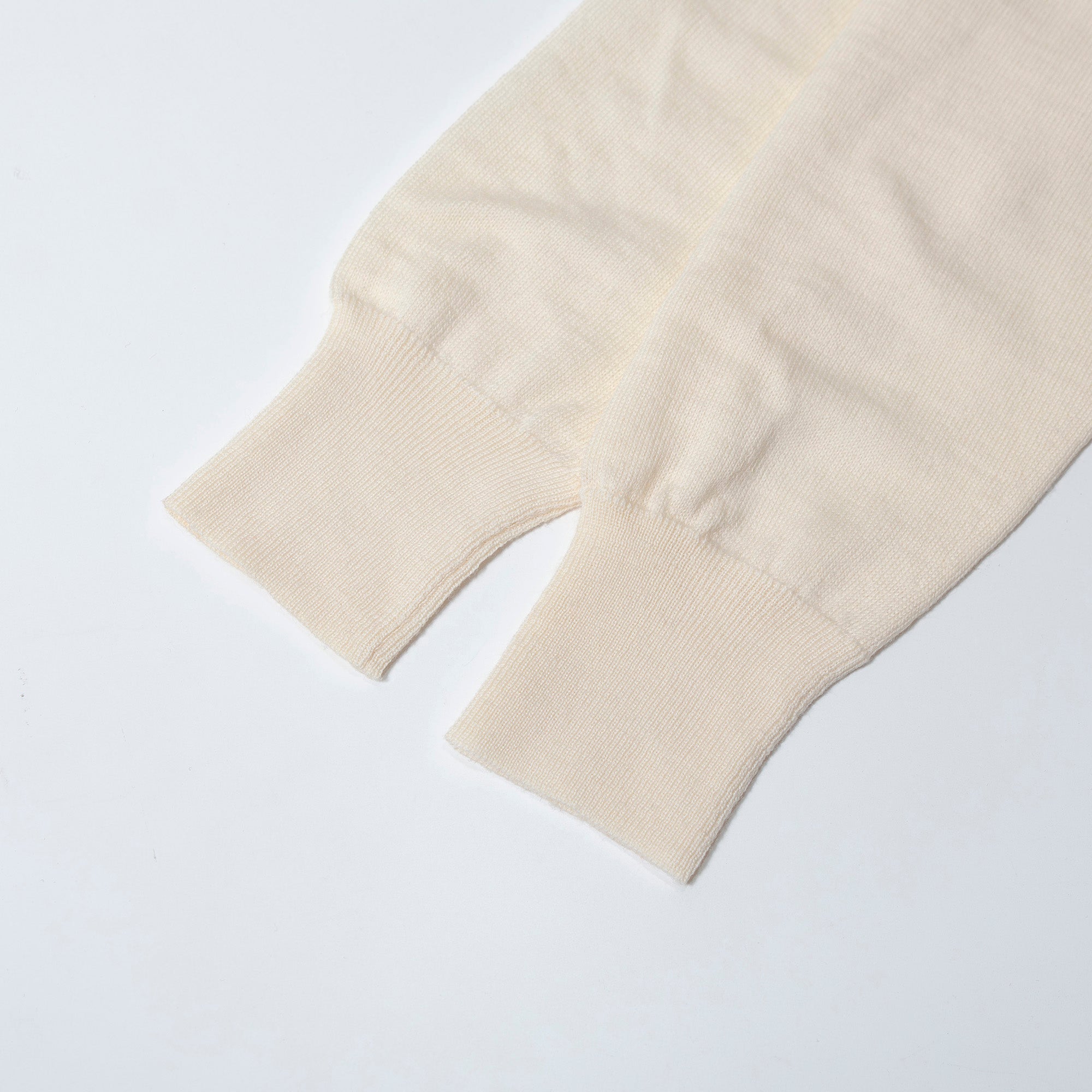 エルメス HERMES ツイルレーヌ タートルネックニット アイボリー 38 レディース フランス製 スカーフ切り替 トップス ロングスリーブ 長袖