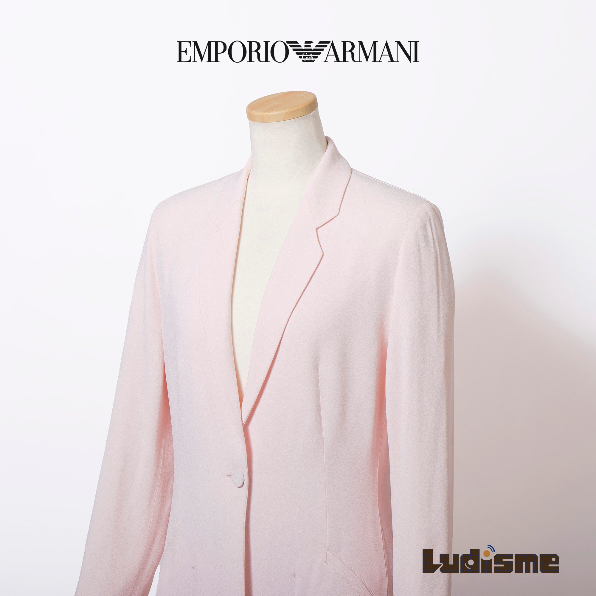 エンポリオアルマーニ EMPORIO ARMANI スーツ セットアップ ピンク レディース 40 パンツスーツ シングル テーラード イタリア製