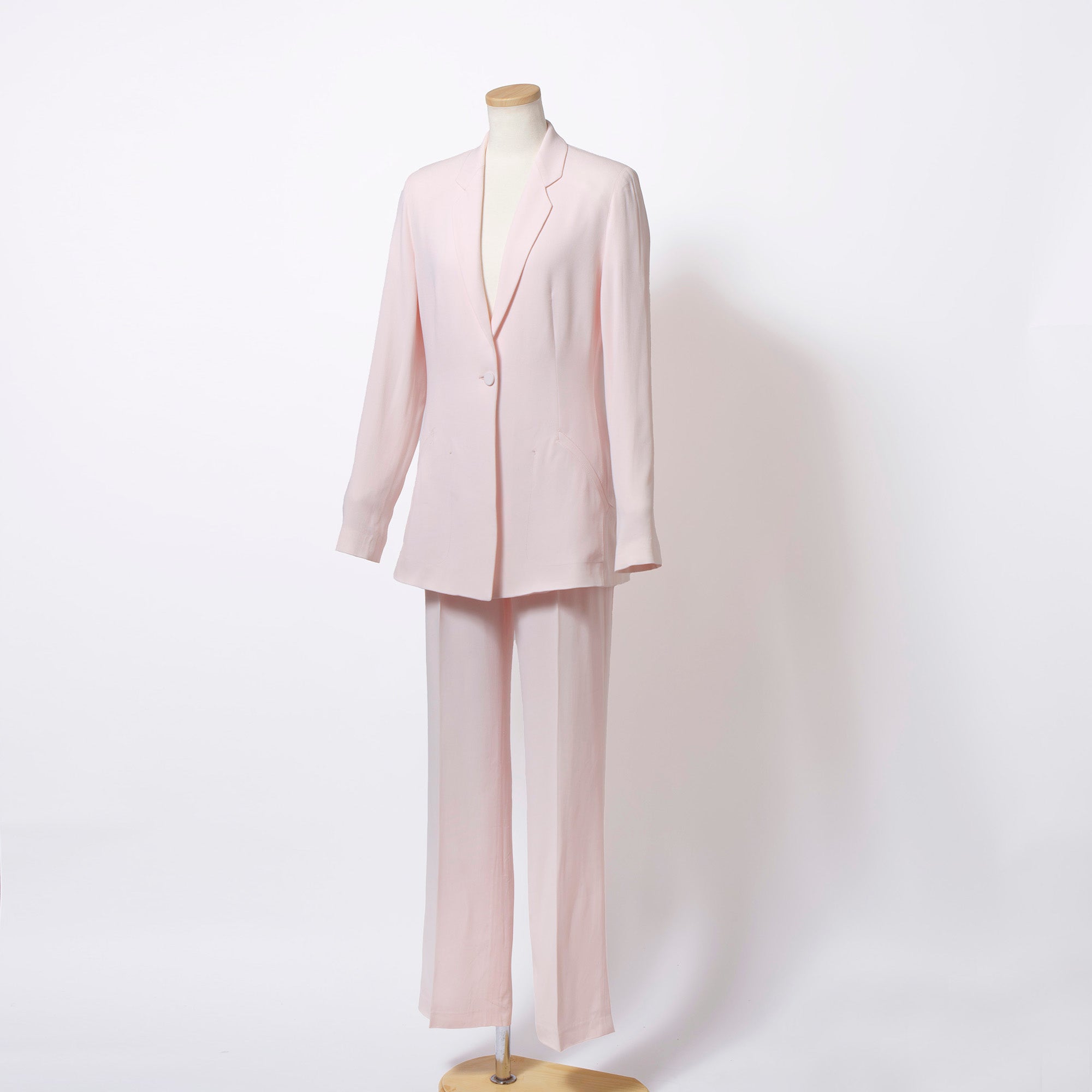 エンポリオアルマーニ EMPORIO ARMANI スーツ セットアップ ピンク レディース 40 パンツスーツ シングル テーラード イタリア製
