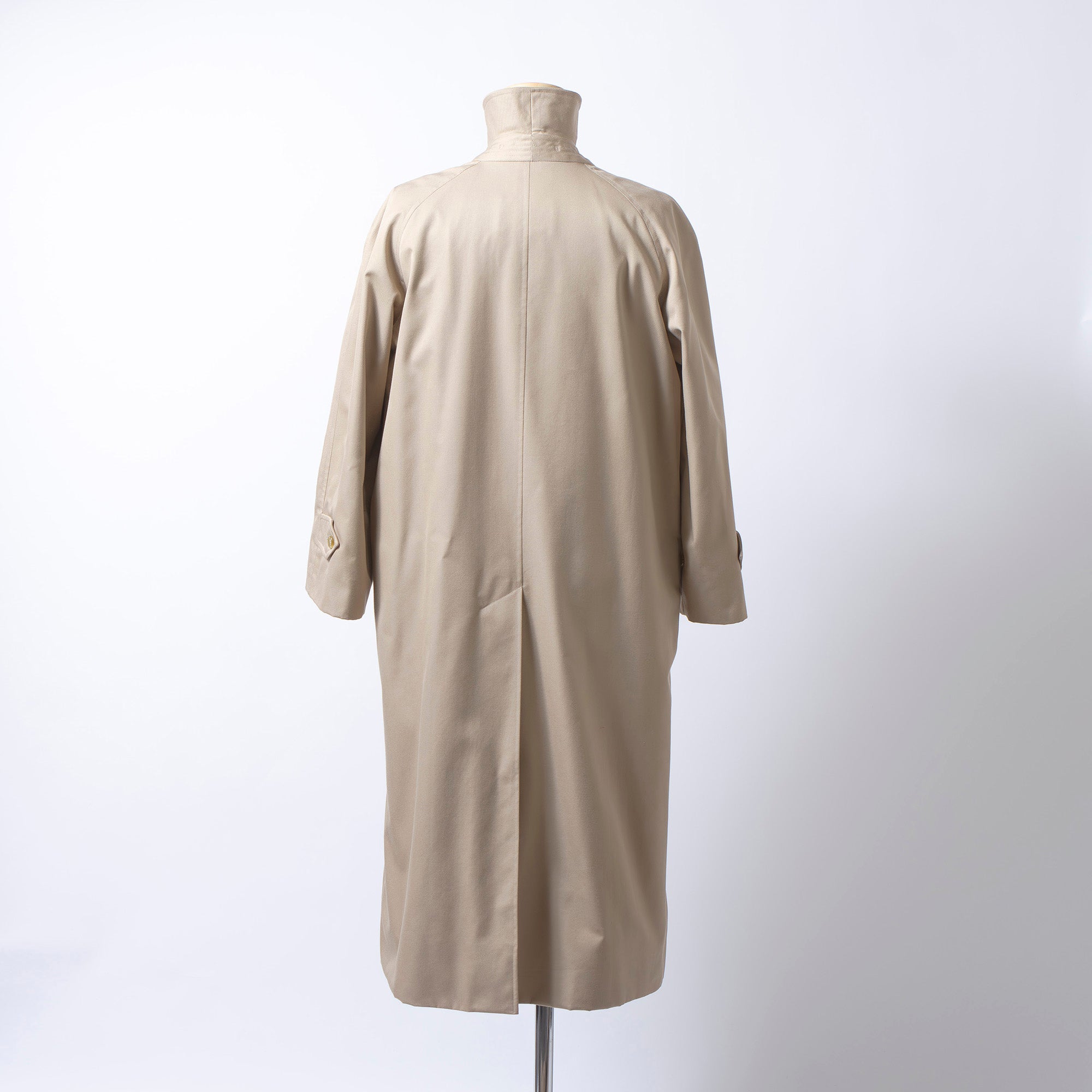 80s 英国製 バーバリー Burberrys ステンカラーコート ベージュ ノバチェック レディース トレンチコート バルマカーンコート