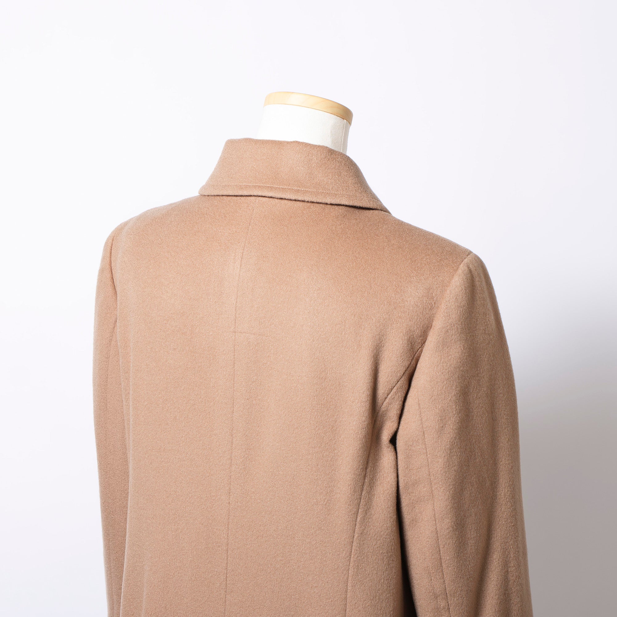 ポールスチュアート Paul Stuart バルマカーンコート カシミヤ100% ベージュ キャメル レディース 8 ロング チェスター ステンカラー