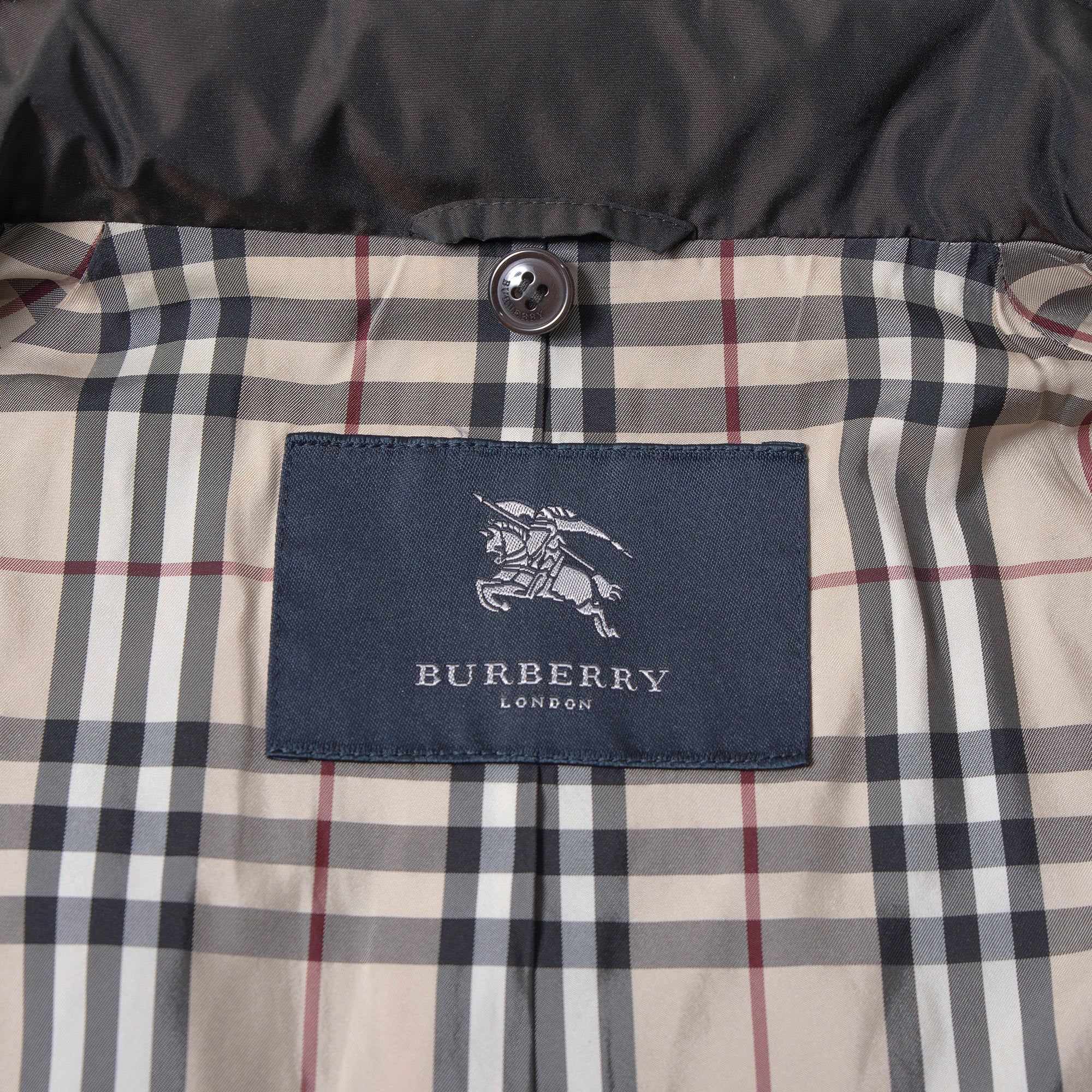 バーバリー Burberry London パッカブル フードジャケット ダウンライナー付き ブラック系 レディース 9 ナイロンジャケット ジャンパー
