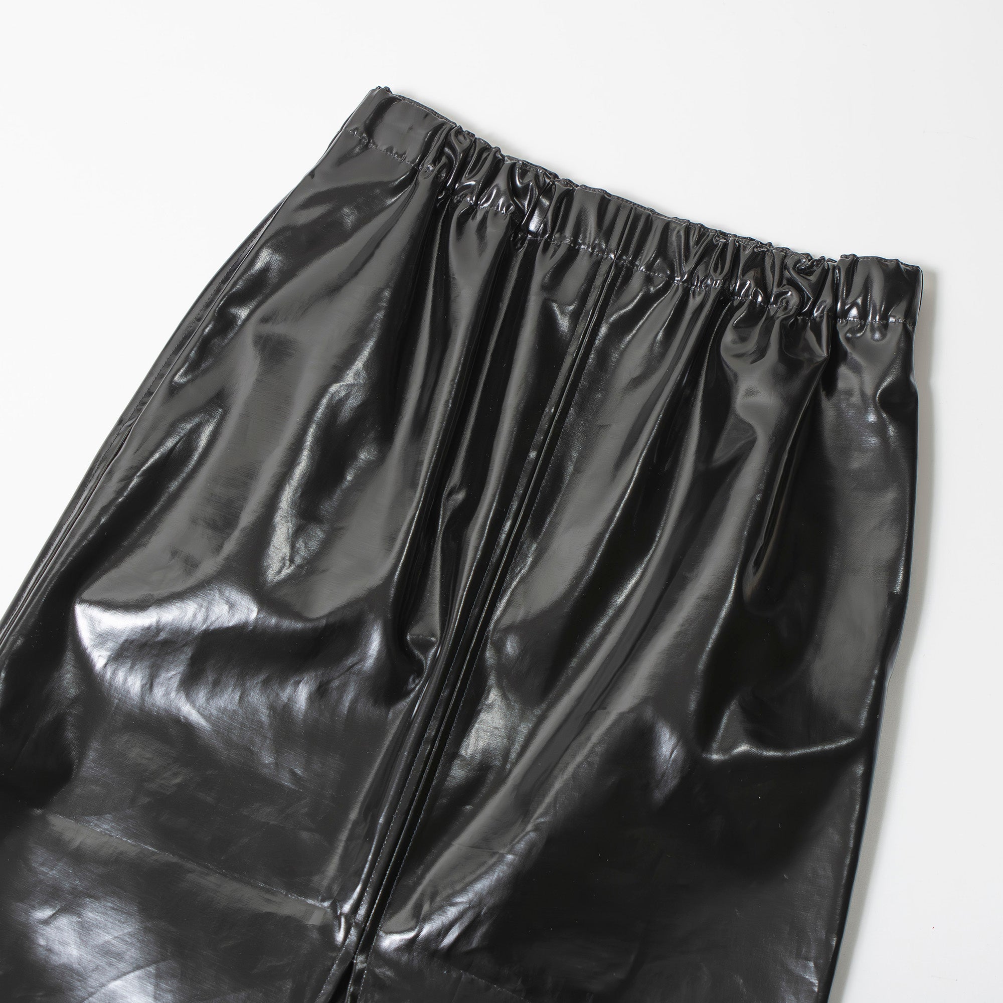メゾンマルジェラ Maison Margiela エナメルスカート ミディ丈 フロントスリット レディース 38 イタリア製 ミディスカート レザー調