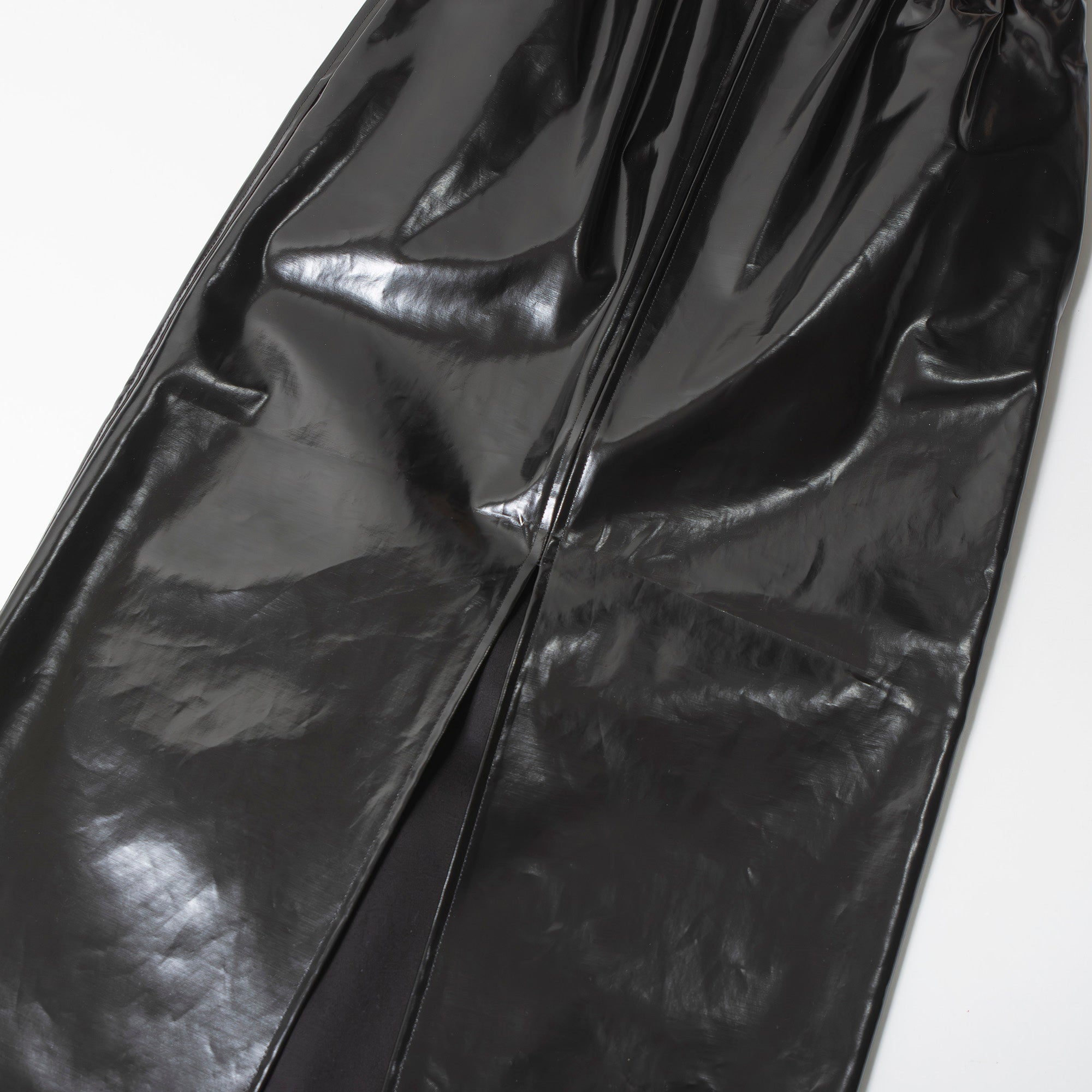 メゾンマルジェラ Maison Margiela エナメルスカート ミディ丈 フロントスリット レディース 38 イタリア製 ミディスカート レザー調