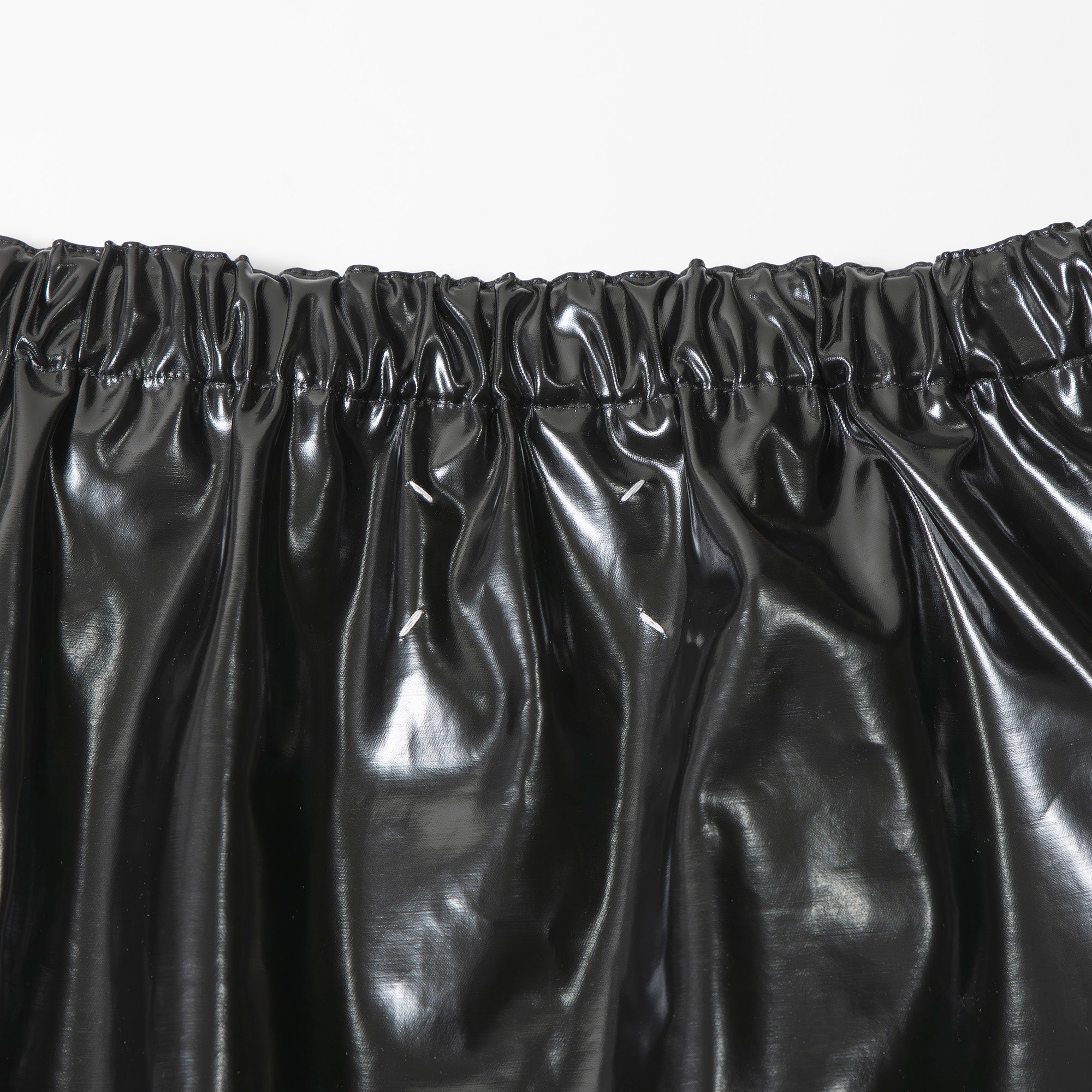 メゾンマルジェラ Maison Margiela エナメルスカート ミディ丈 フロントスリット レディース 38 イタリア製 ミディスカート レザー調