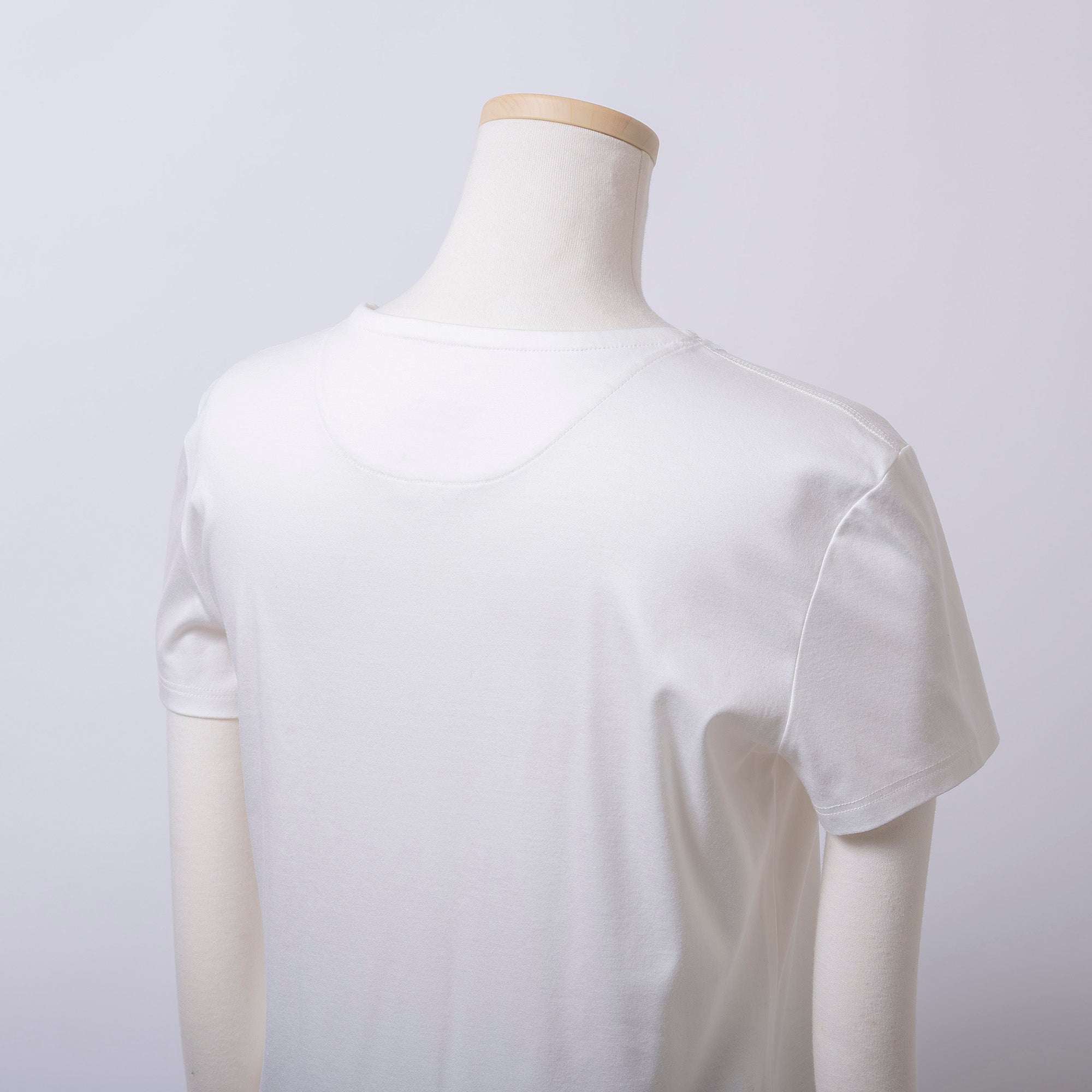 エルメス HERMES クルーネックポケットTシャツ ホワイト レディース 34 フランス製 刺繍ロゴ ポケットT 半袖Tシャツ 白 カットソー