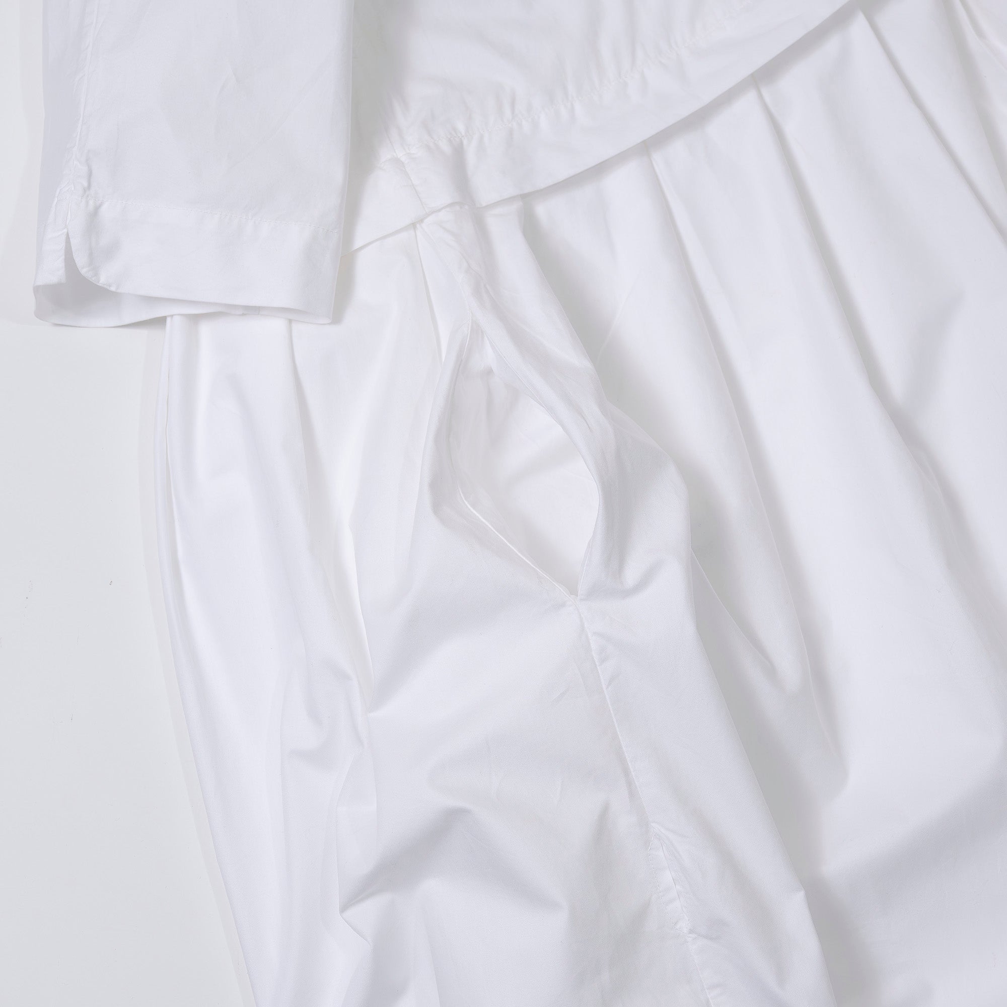 ダニエラグレジス DANIELA GREGIS コムデギャルソン COMME des GARCONS AD2019 ロングワンピース ホワイト コットン100% イタリア製 変形