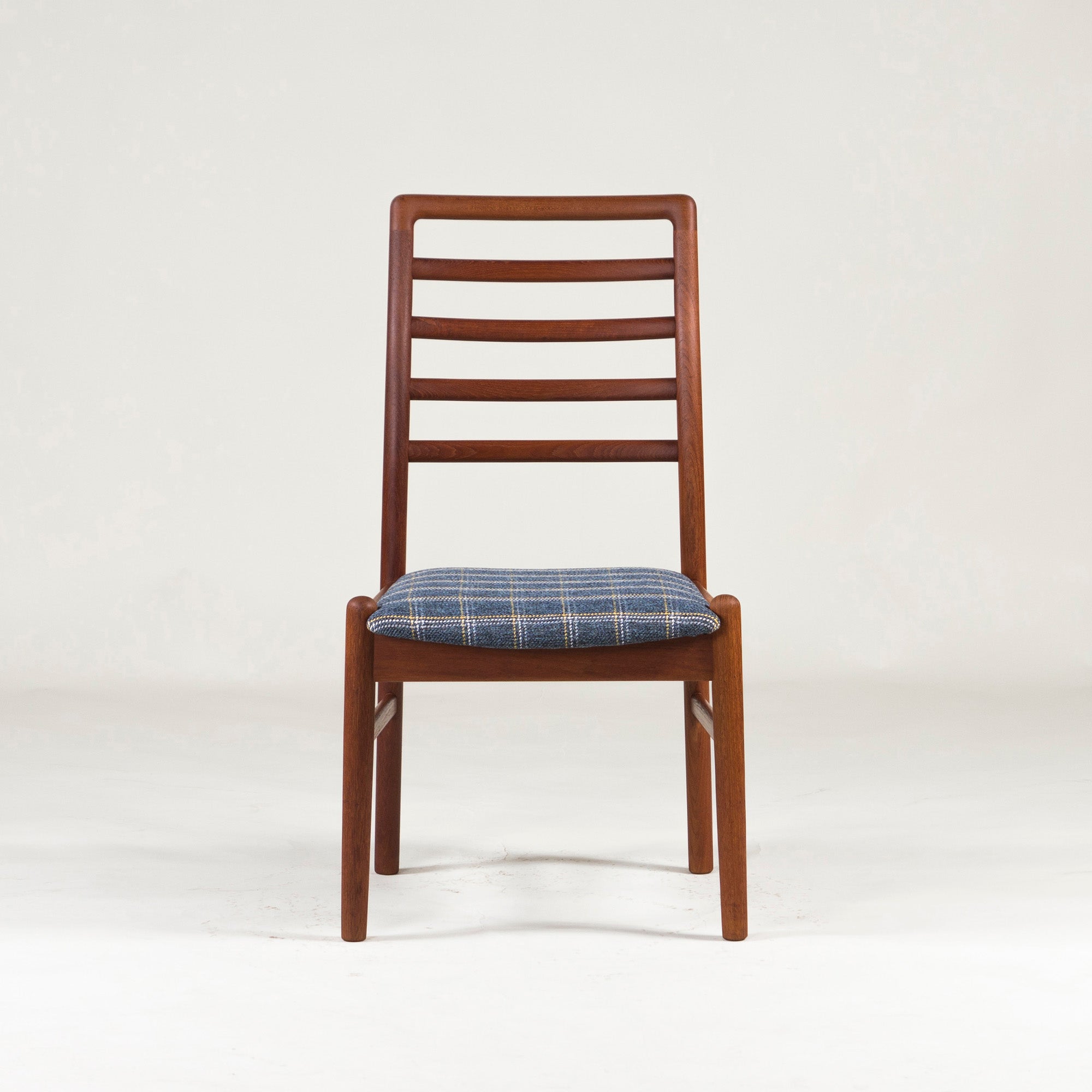 Dining Chair Japanese Vintage Teak Ladder Back Chair (2) Scandinavian Mid-Century High Back Seirin Seisakusho