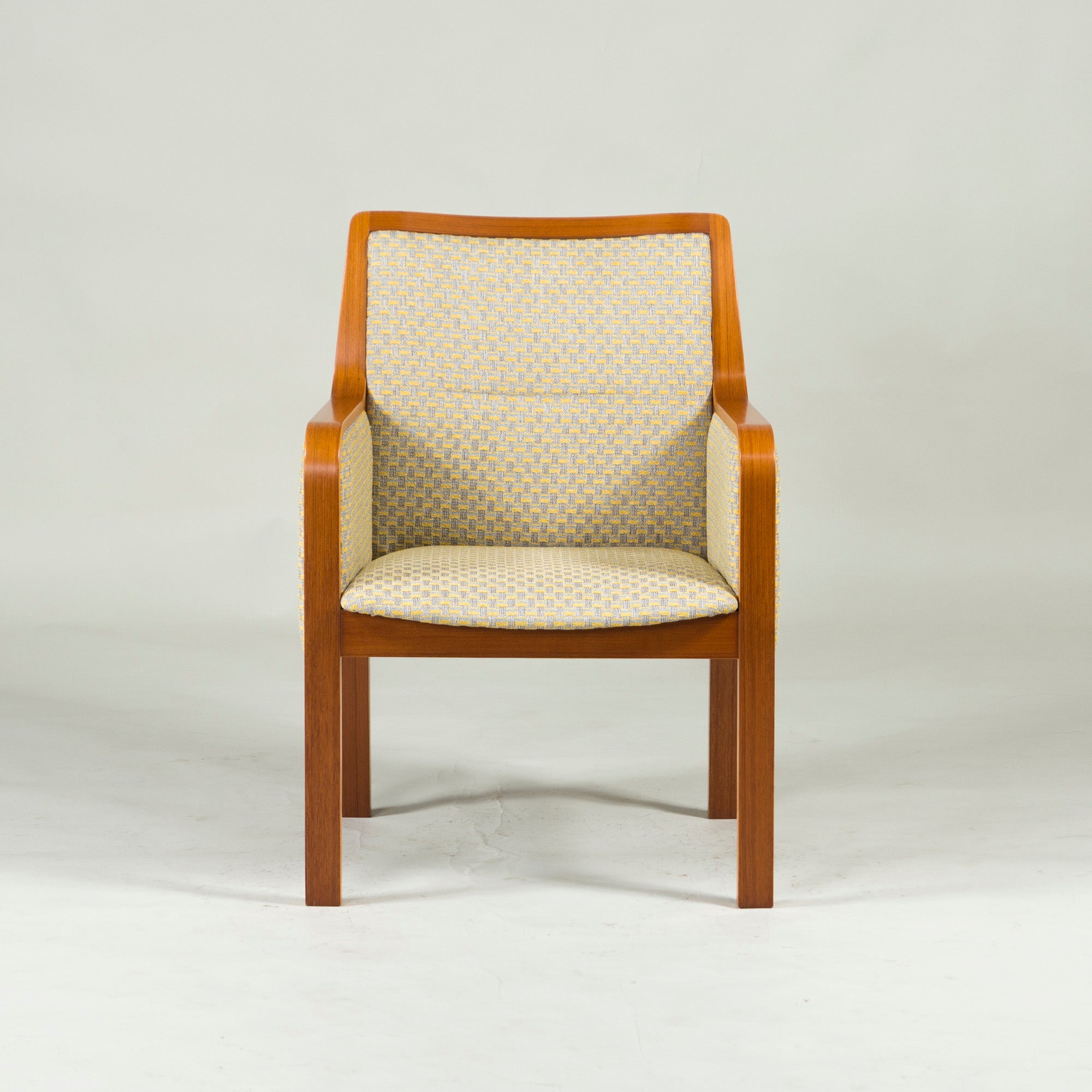 Tendo Mokko Lounge Chair Teak Wood (2) ◆Reupholstered ◆Plywood Japanese Modern Natural Vintage Dining