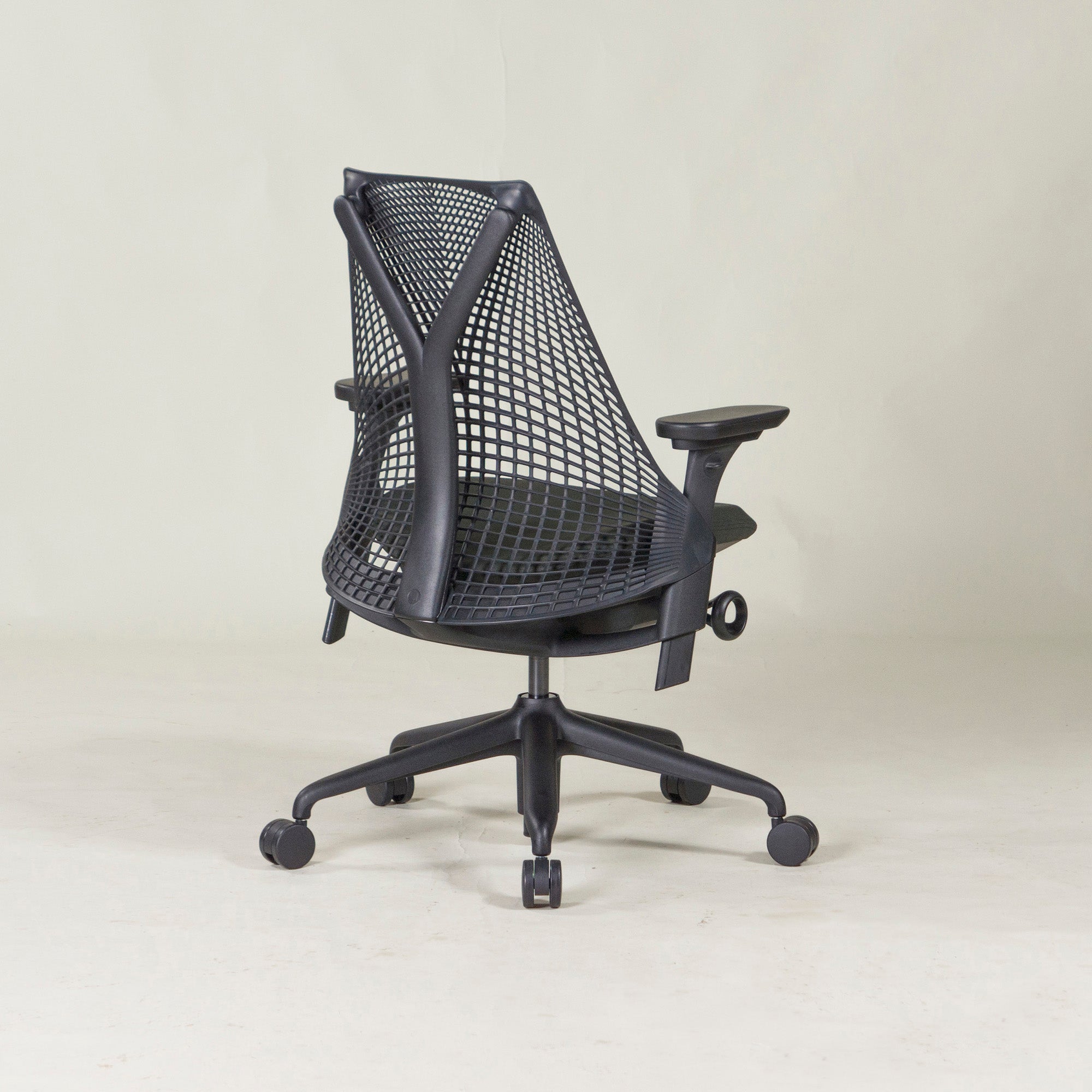 Herman Miller/ハーマンミラー セイルチェア フルアジャスタブルアーム ブラック デスクチェア OAチェア 昇降式 リクライニング