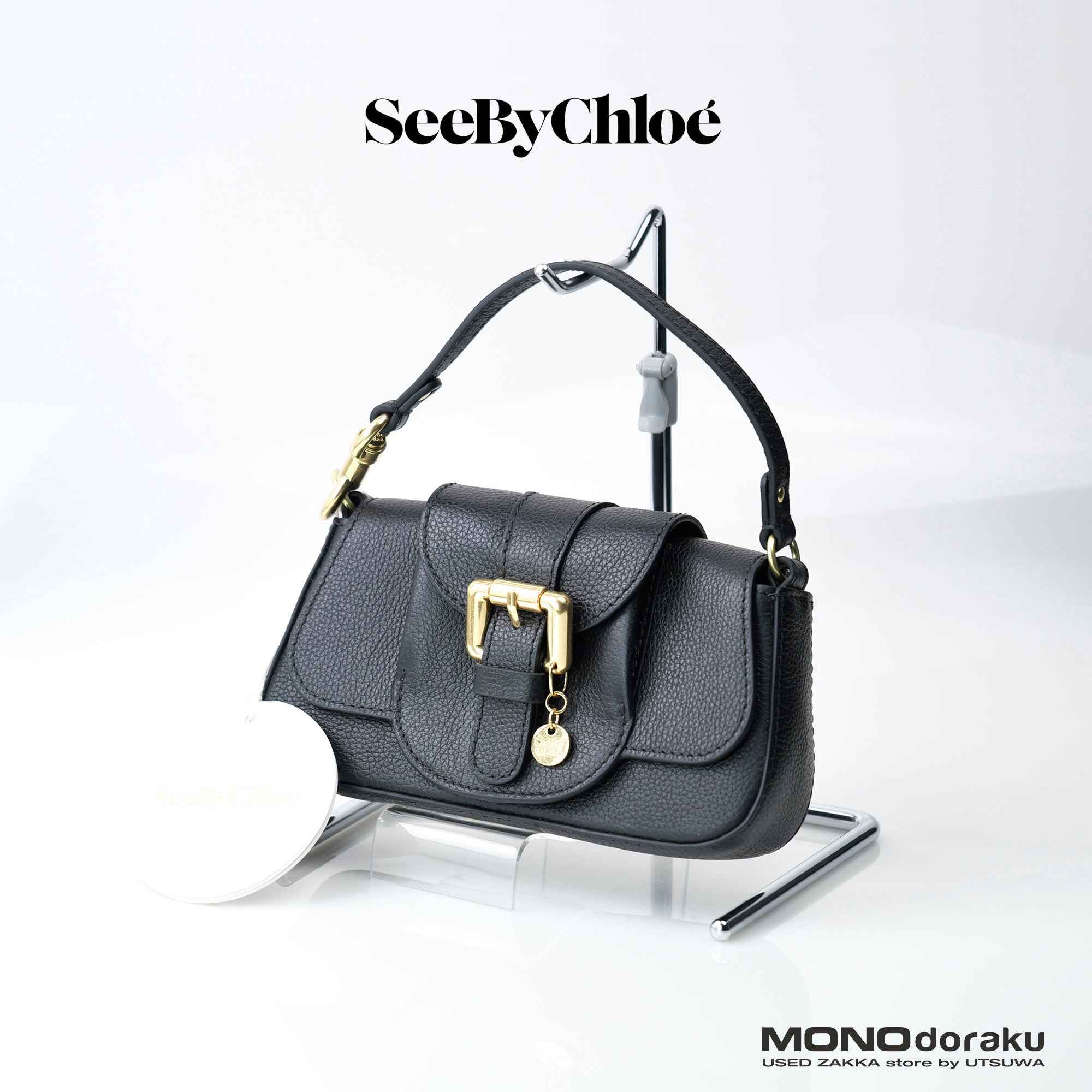 シーバイクロエ レスリーミニショルダーバッグ See By Chloe Lesly Mini Shoulder Bag ブラック 美品