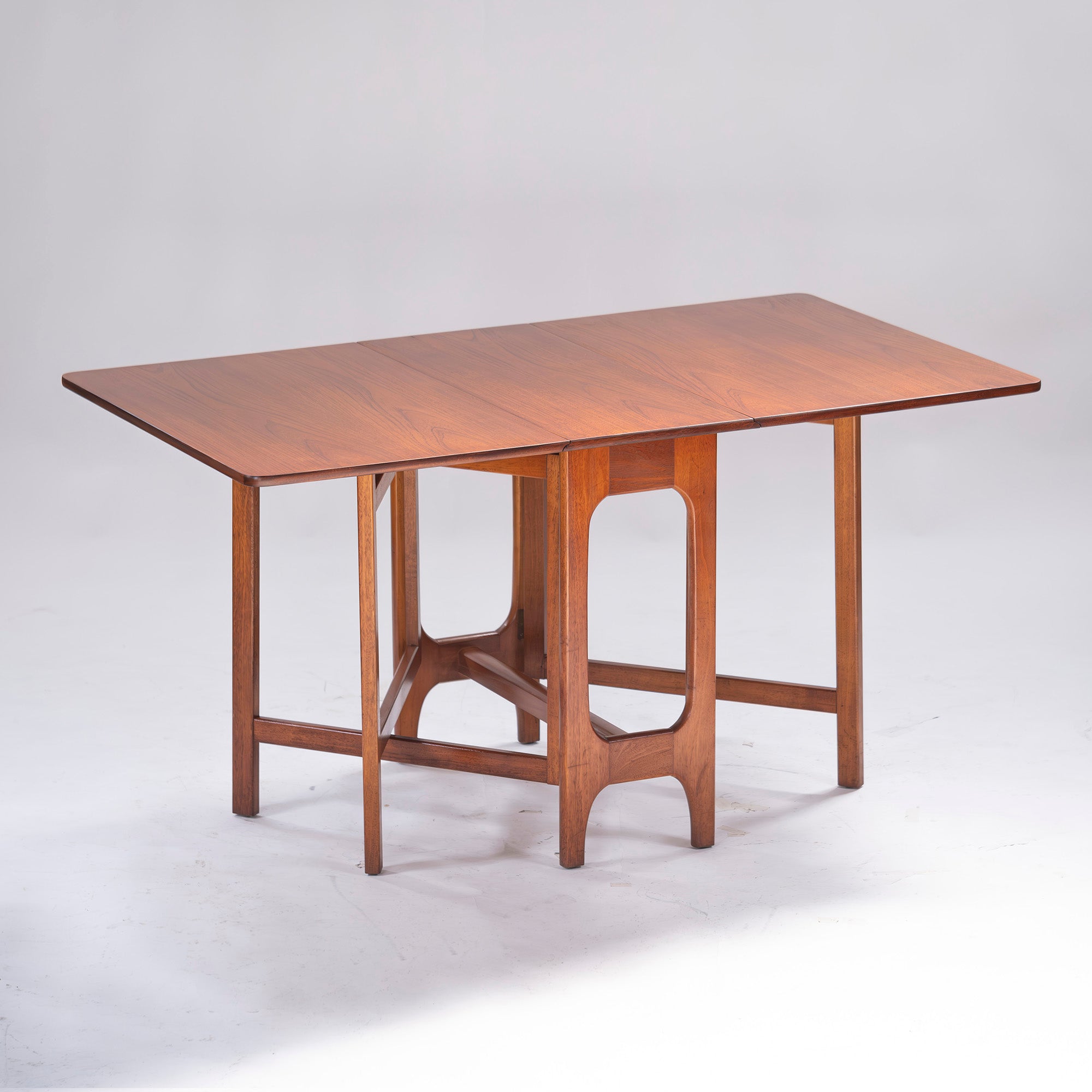 Dining table British vintage gateleg table teak afromosia drop leaf butterfly Nordic midcentury