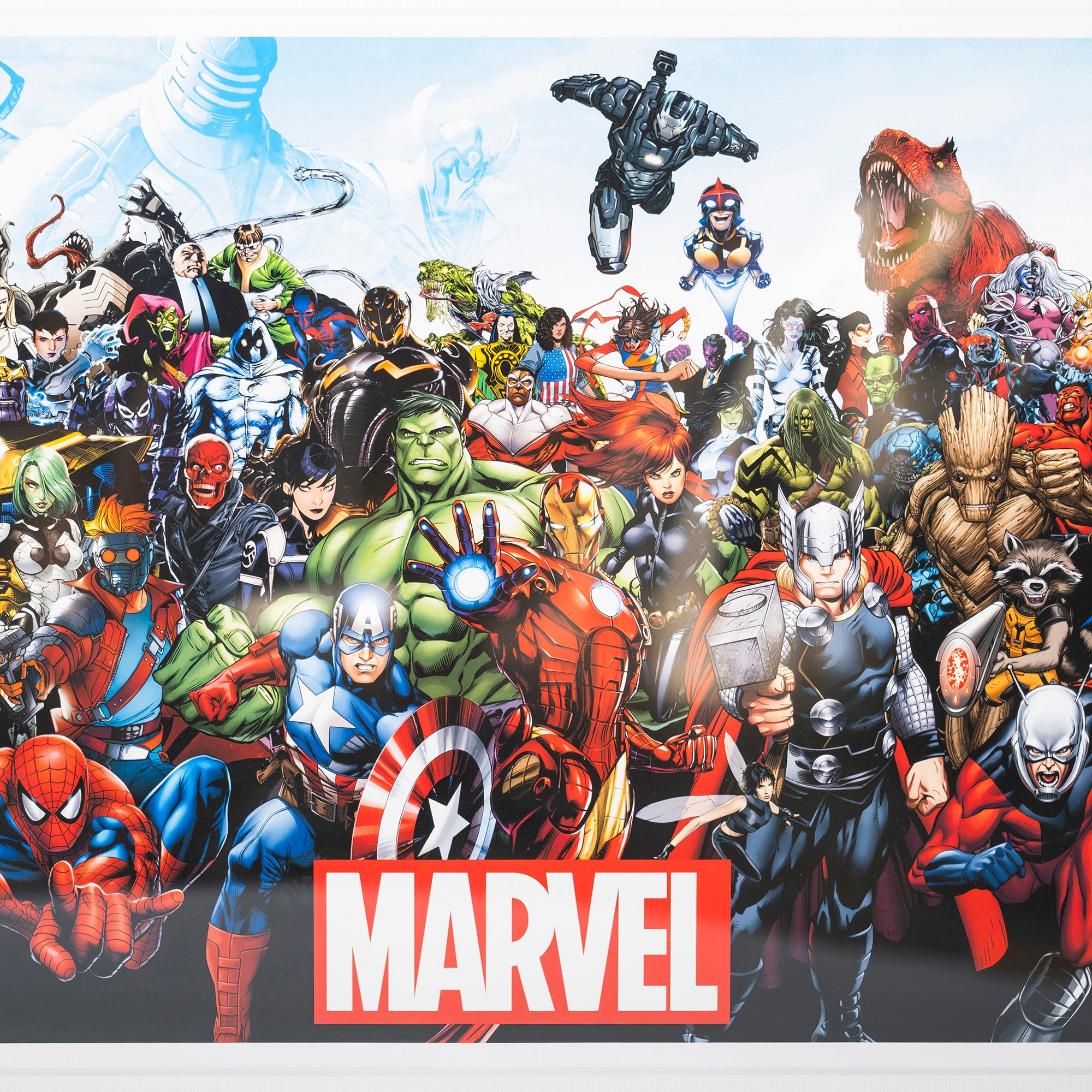 ポスター MARVEL マーベル MARVEL展限定 MARVELヒーローズ ジークレー版画 額縁付き アメコミ