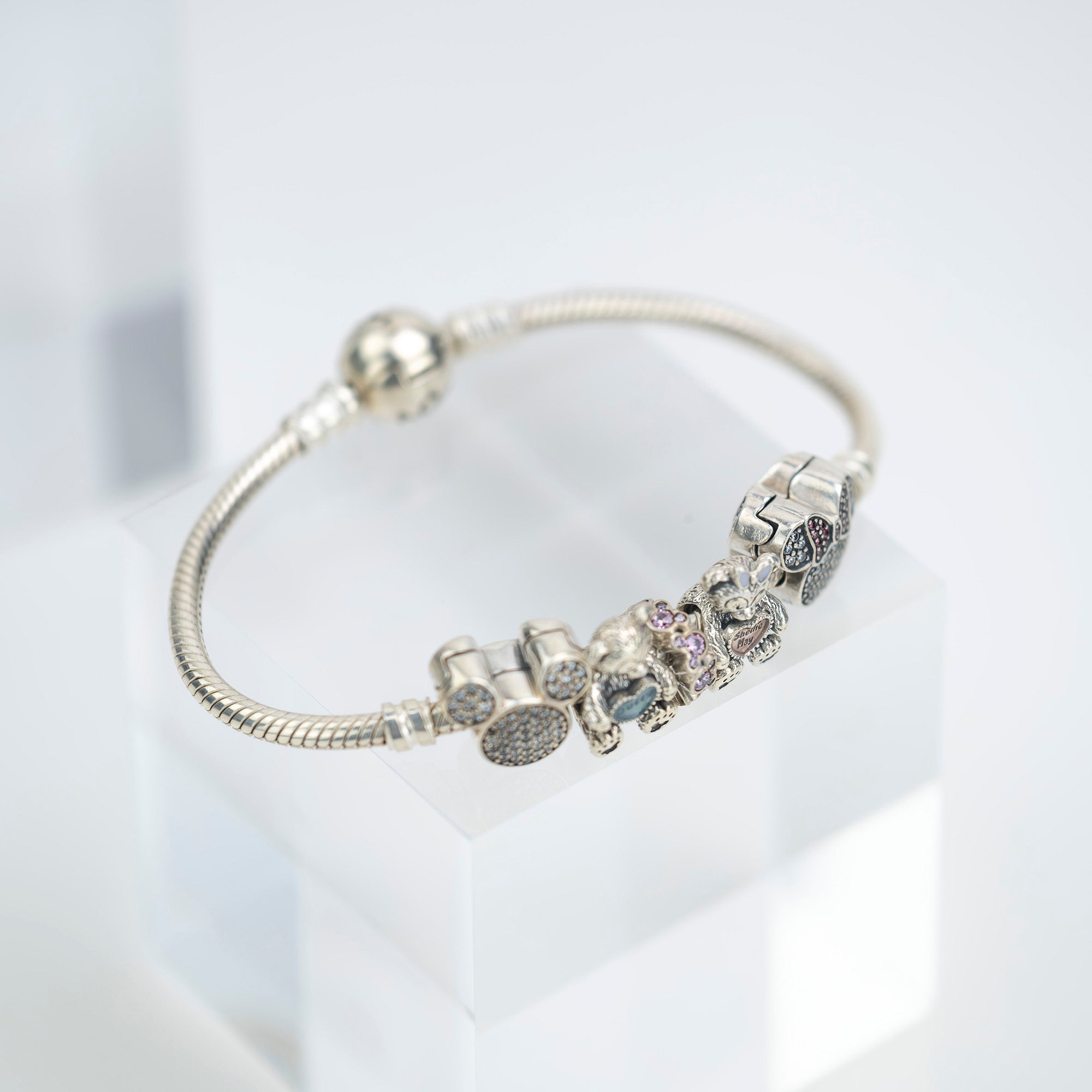 パンドラ×ディズニー PANDORA×Disney ブレスレット スターリングシルバー SILVER925 18センチ