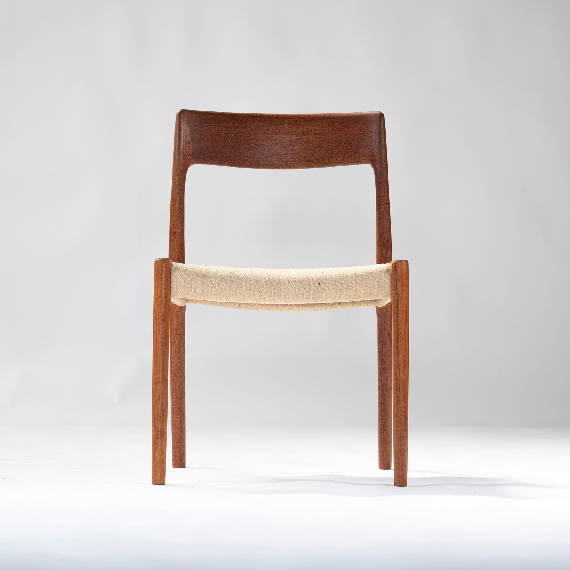 Dining chair JL Moller JLMOLLER model77 (1) Teak wood Nordic vintage Made in Denmark Niels O Moller