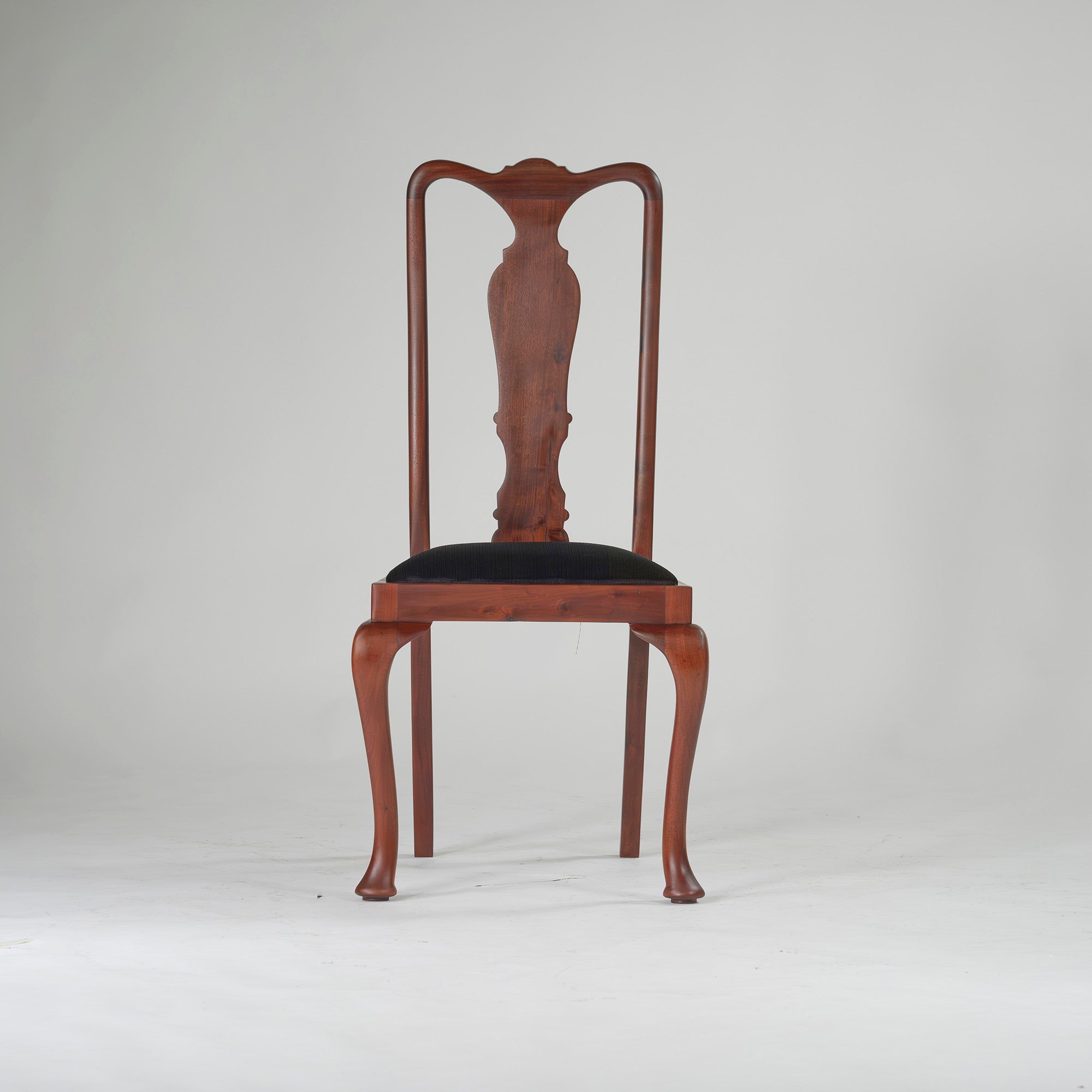 Dining chair, British antique, Queen Anne chair, mahogany (4), 1930s, British vintage, classic design, cabriole legs