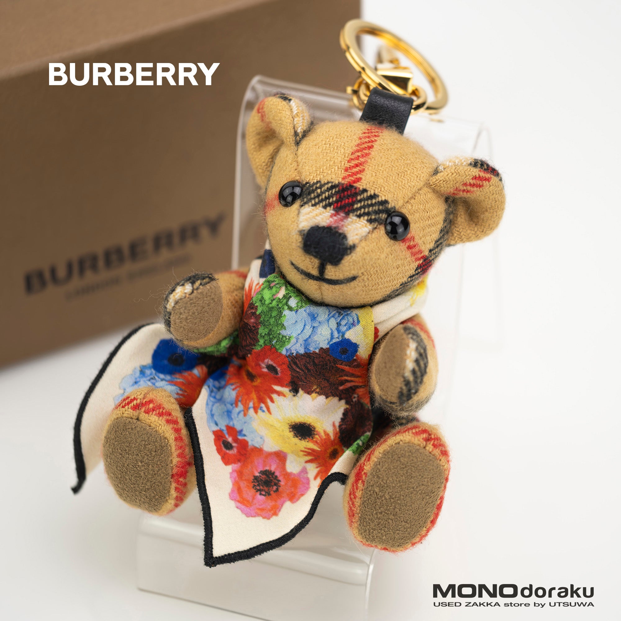 バーバリー BURBERRY トーマスベア バッグチャーム キーホルダー キーリング